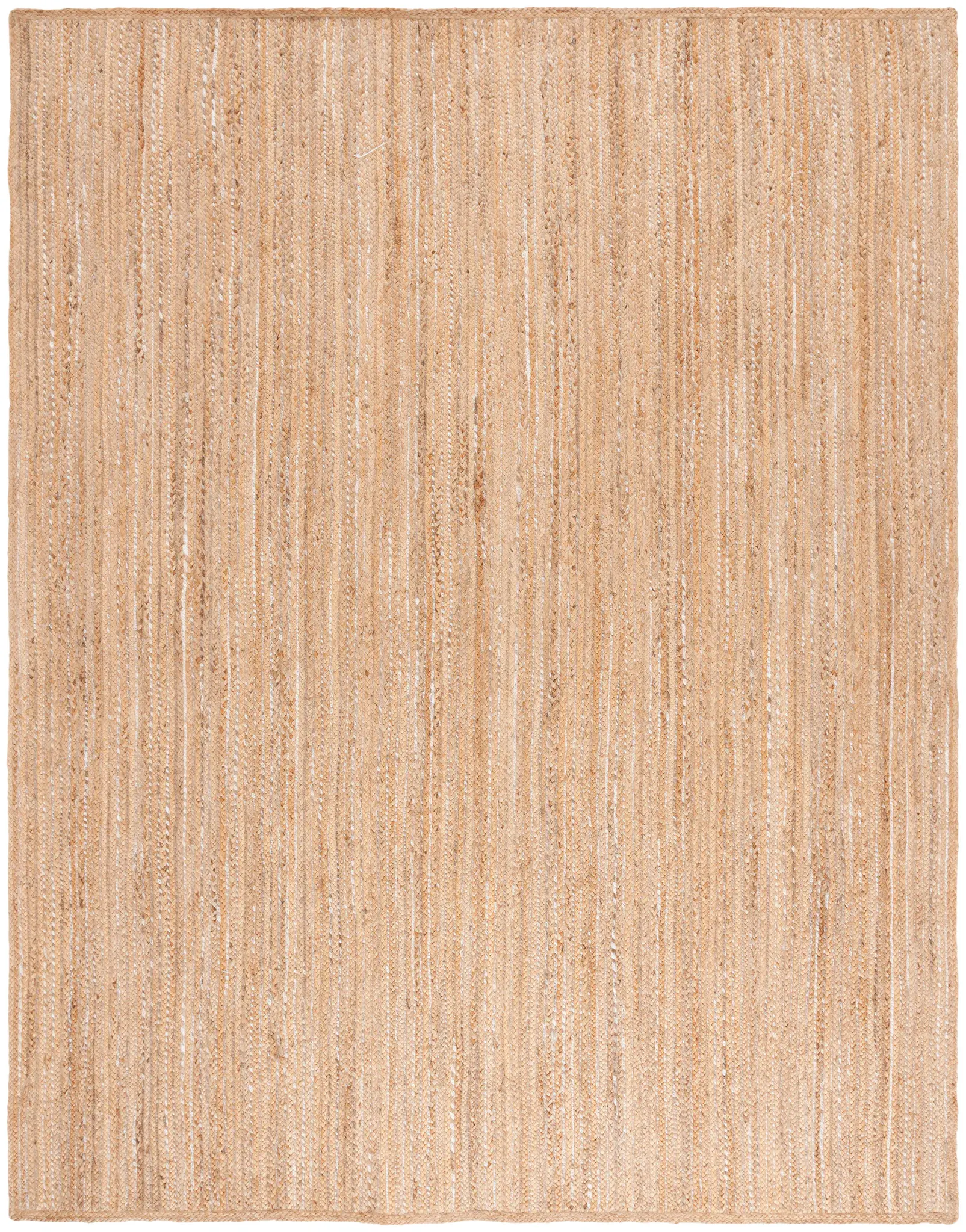 Natural Fiber Striped Flatweave Jute Rug