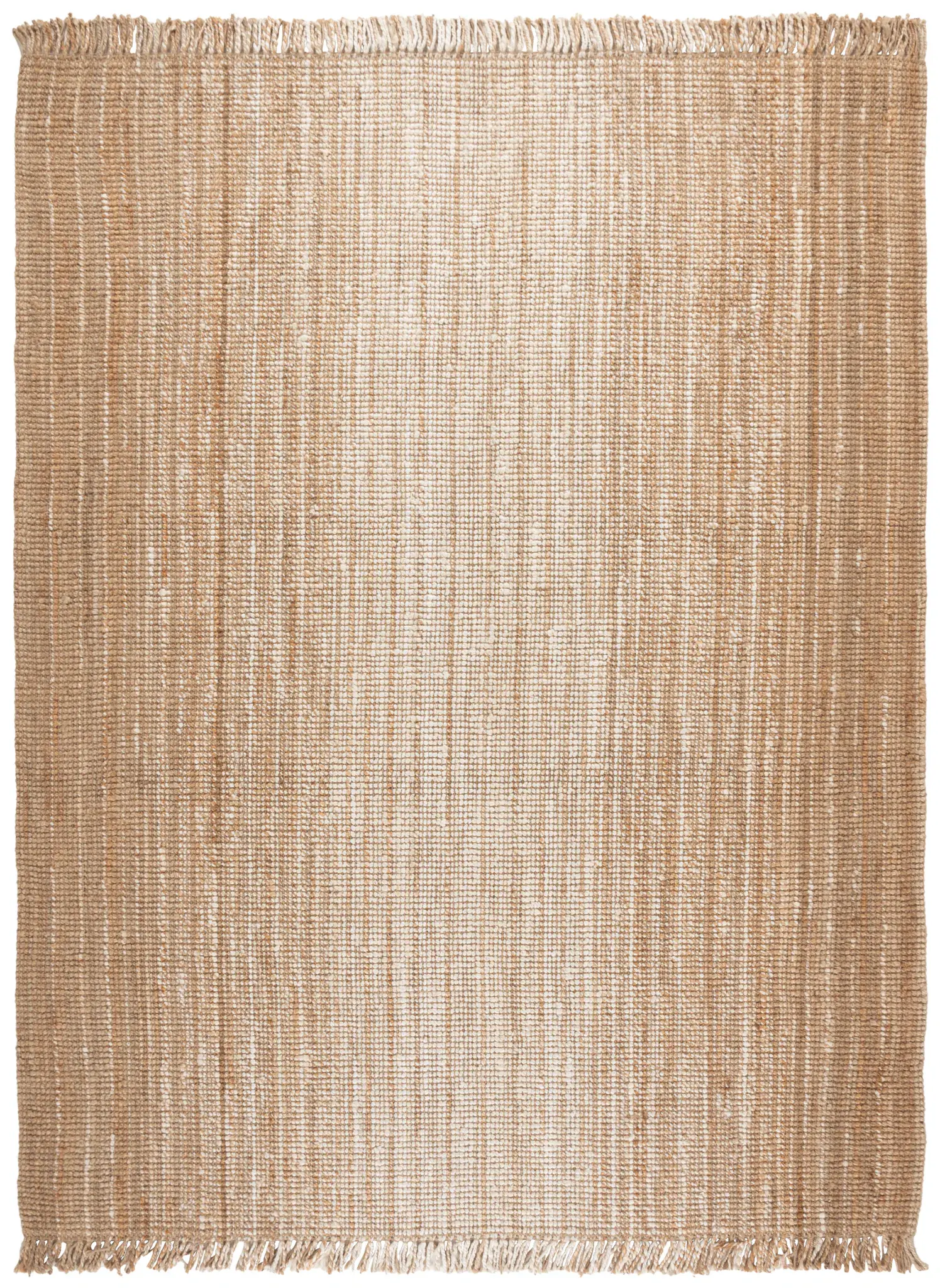 Natural Fiber Ribbed Flatweave Jute Rug
