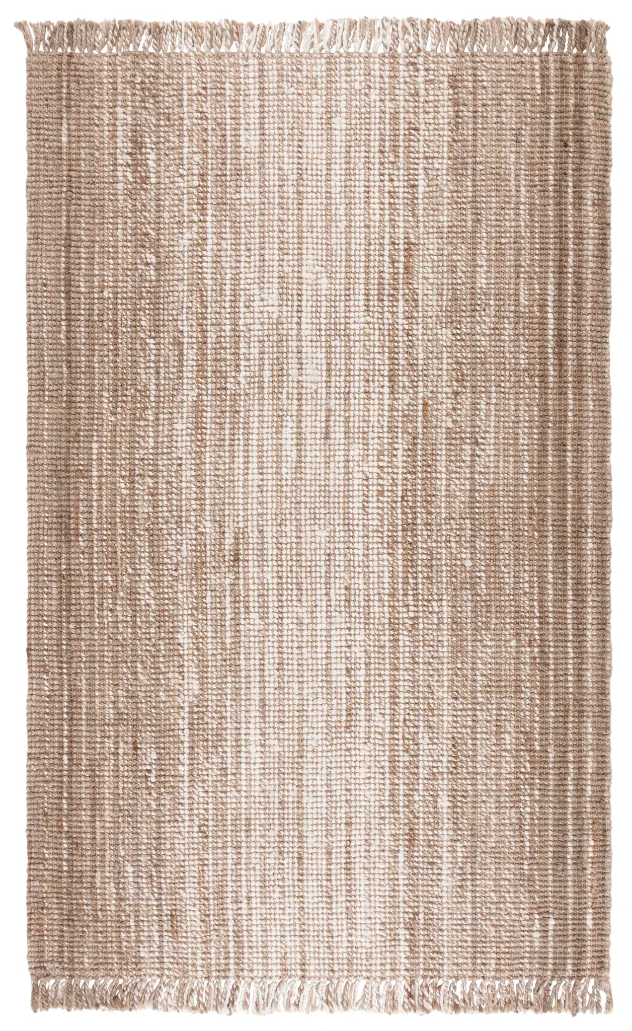 Natural Fiber Ribbed Flatweave Jute Rug