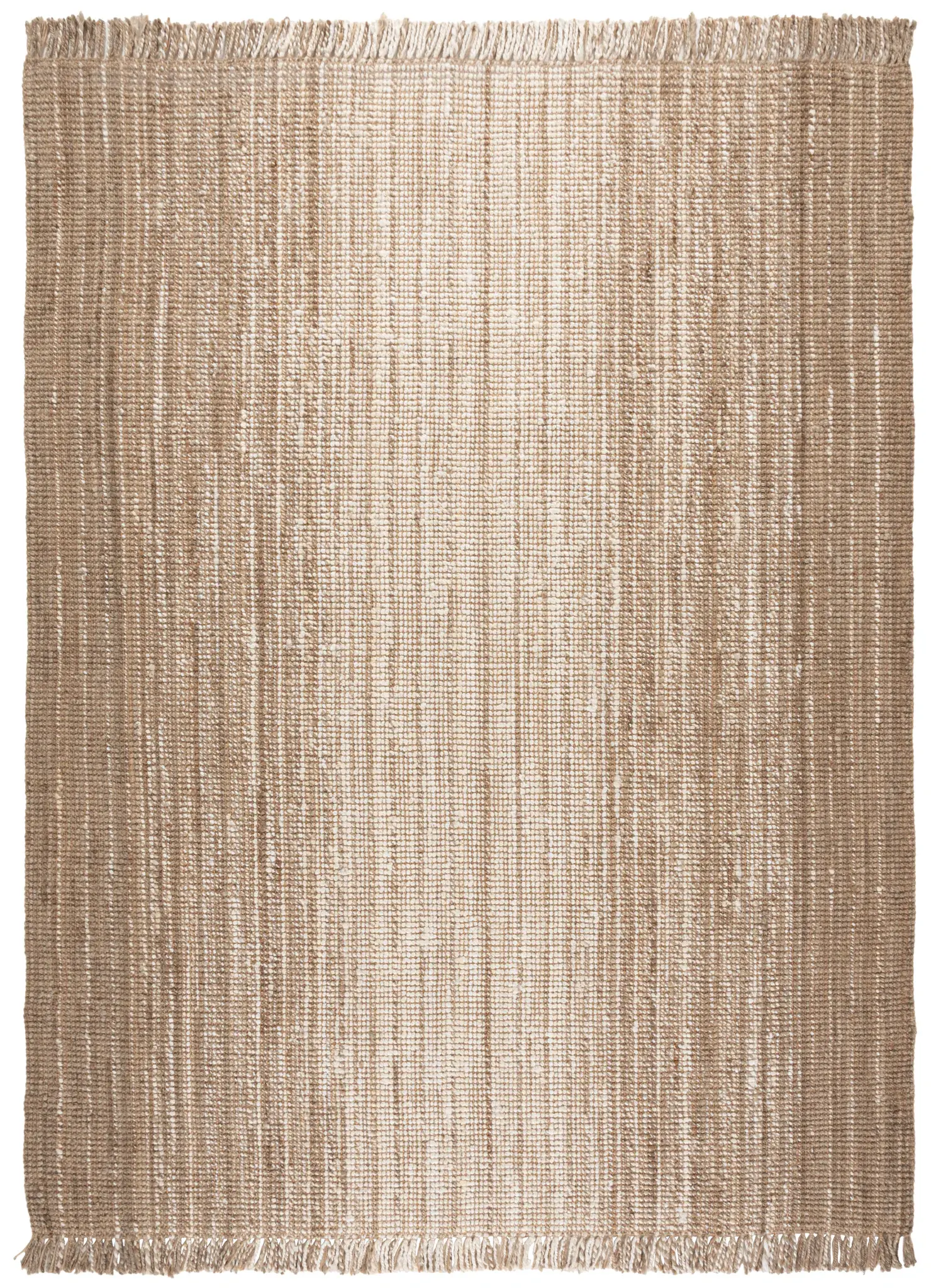 Natural Fiber Ribbed Flatweave Jute Rug