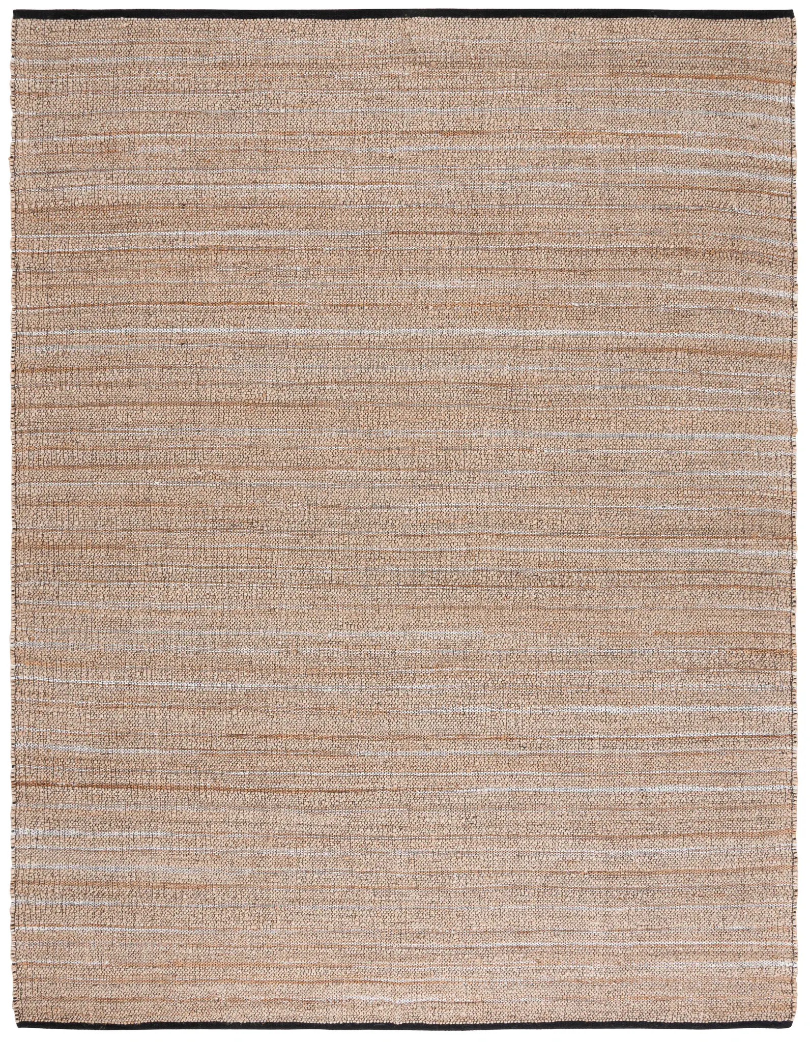Natural Fiber Linear Stripe Flatweave Jute Rug