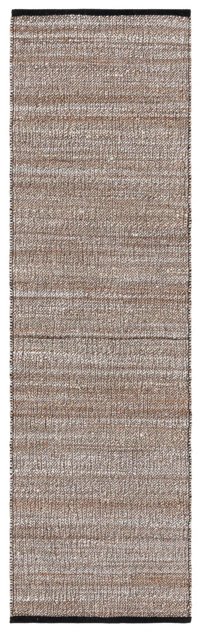 Natural Fiber Banded Flatweave Jute Rug