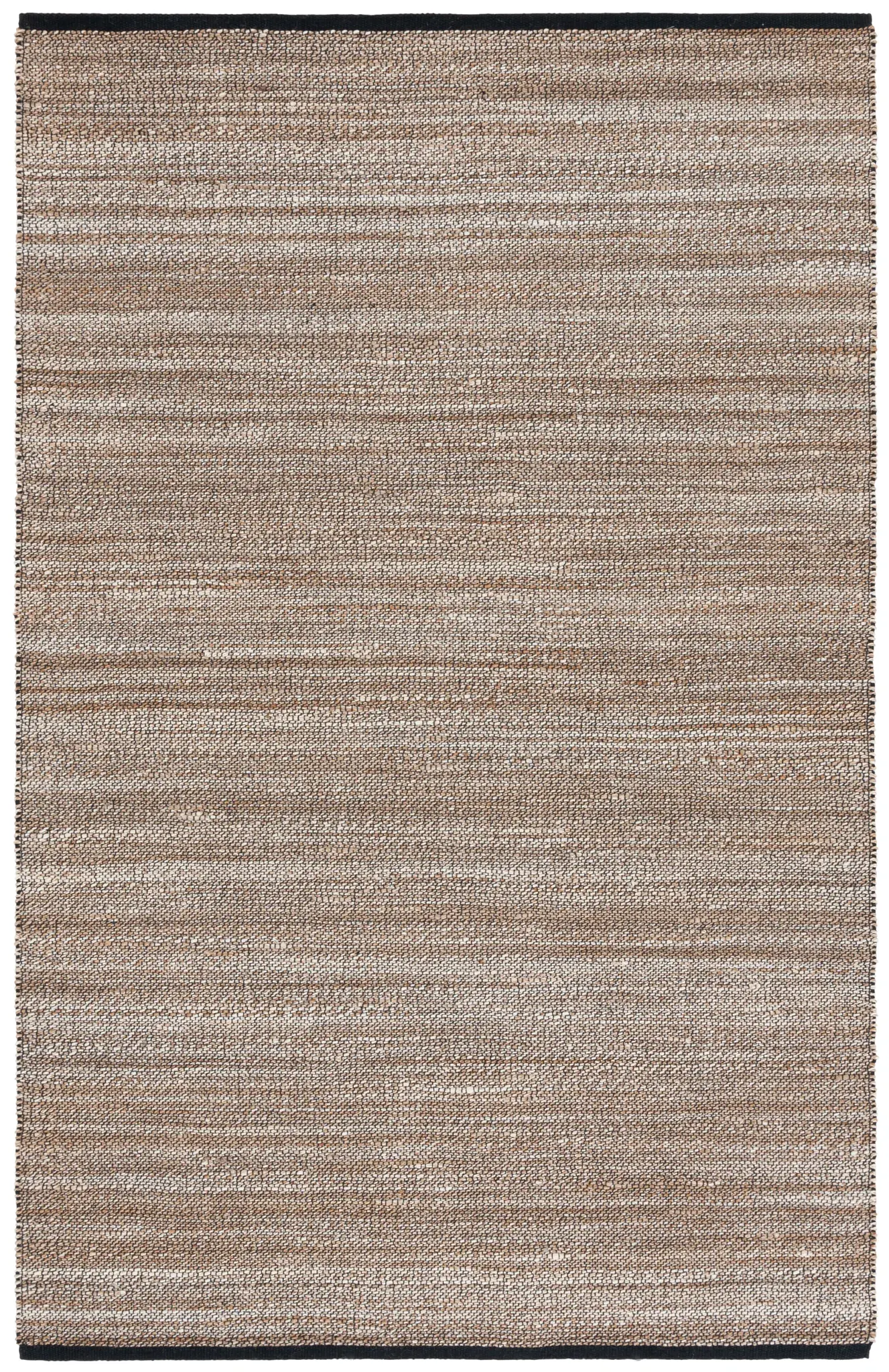 Natural Fiber Banded Flatweave Jute Rug