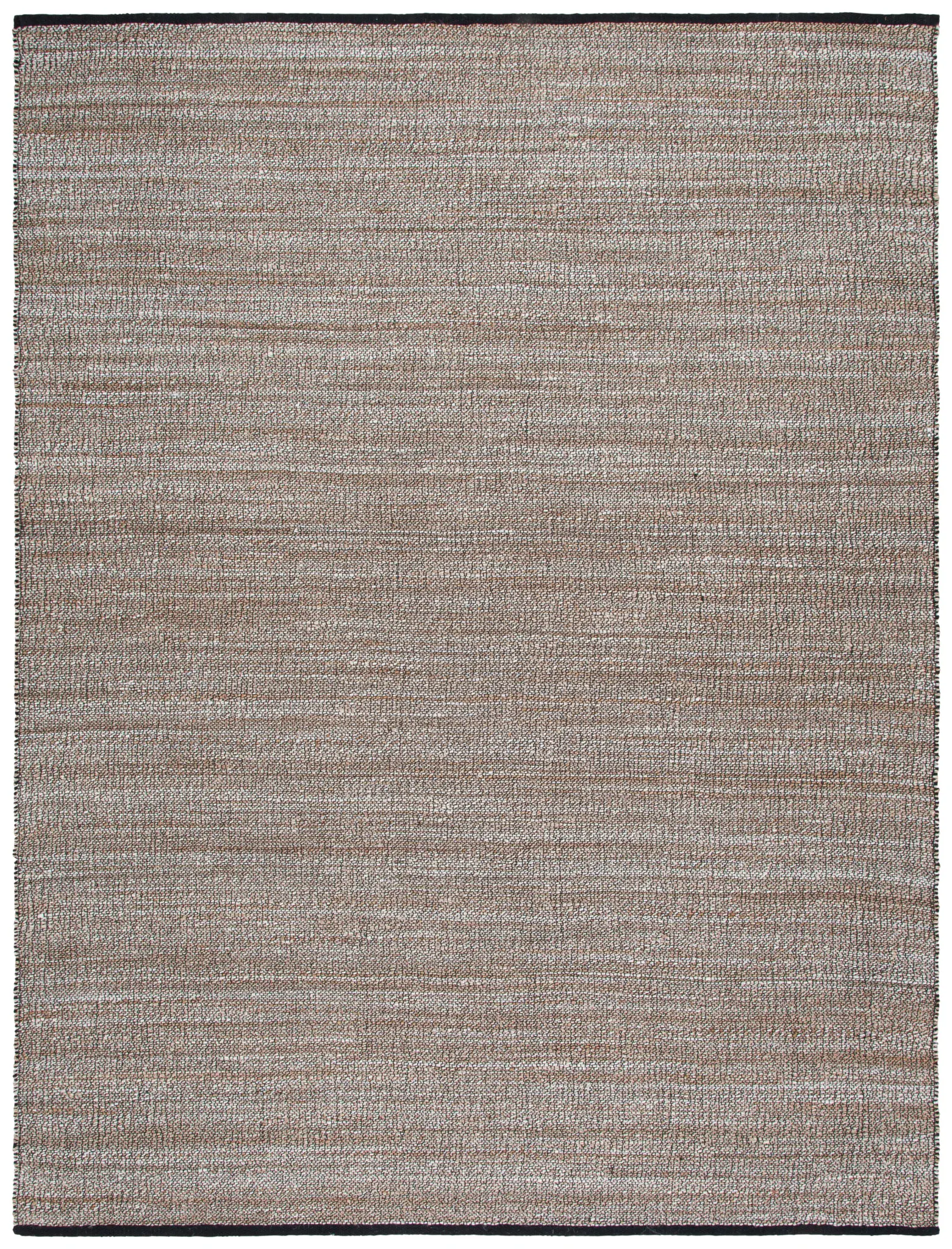 Natural Fiber Banded Flatweave Jute Rug