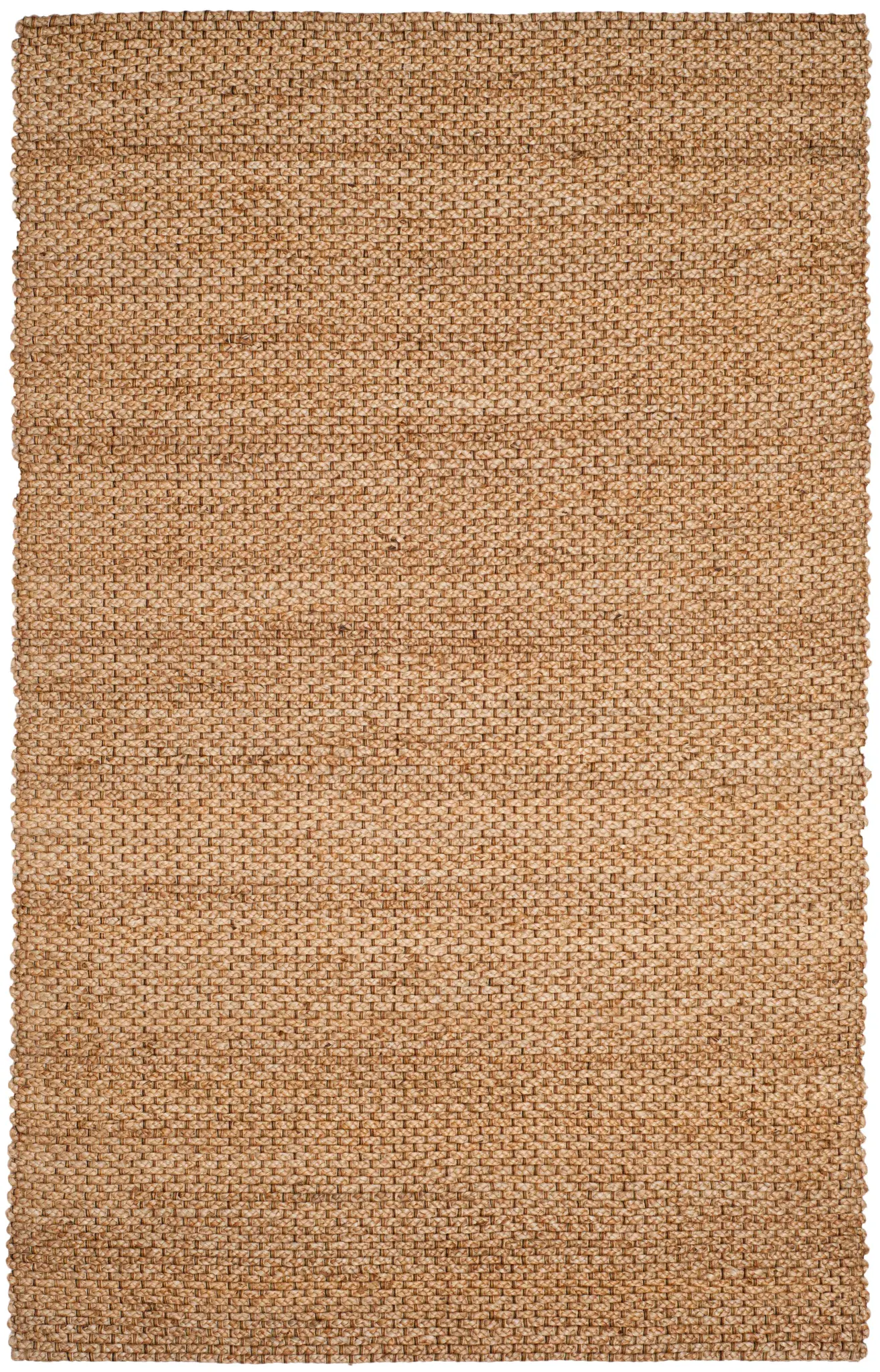 Natural Fiber Linear Ribbed Hand-Woven Jute Rug