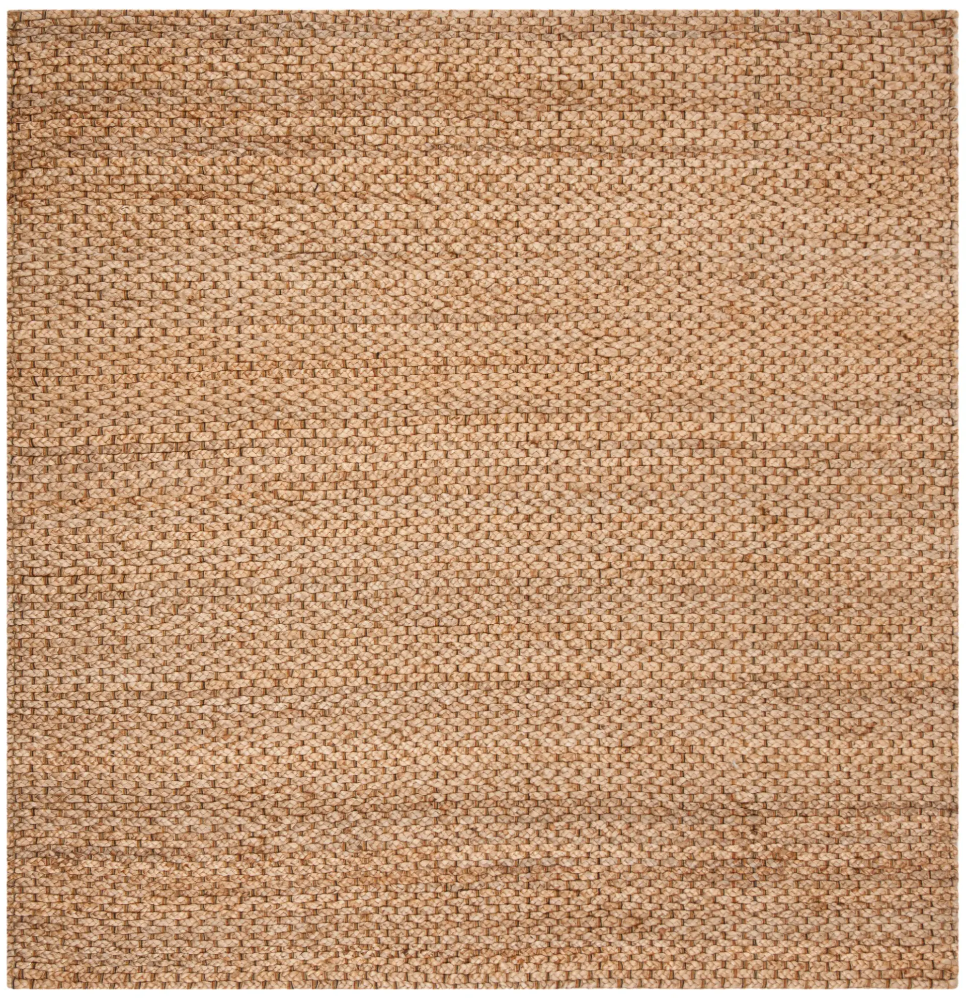 Natural Fiber Linear Ribbed Hand-Woven Jute Rug