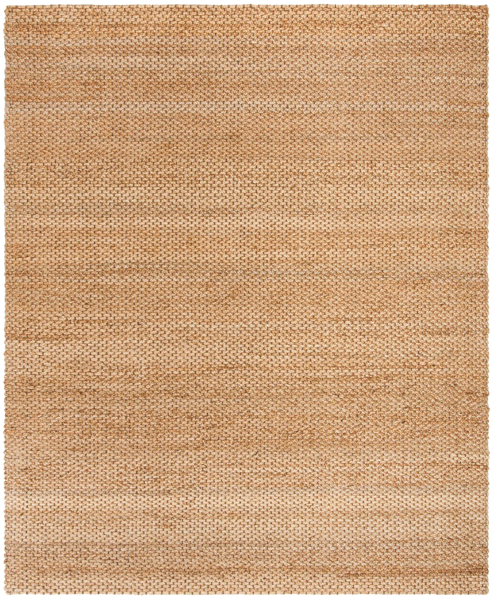 Natural Fiber Linear Ribbed Hand-Woven Jute Rug