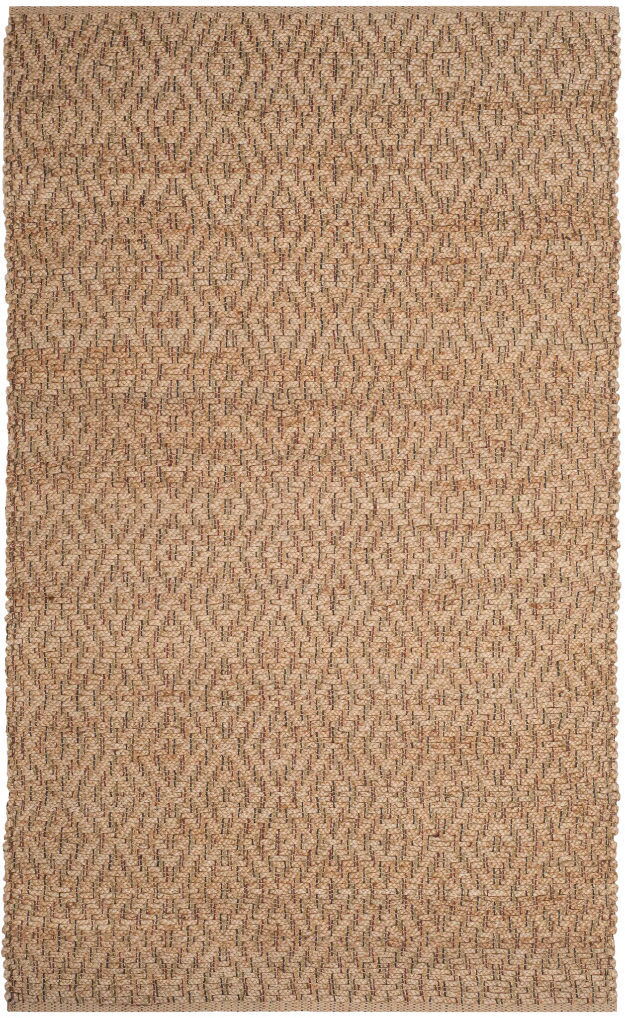 Natural Fiber Micro Diamond Weave Hand-Woven Jute Rug
