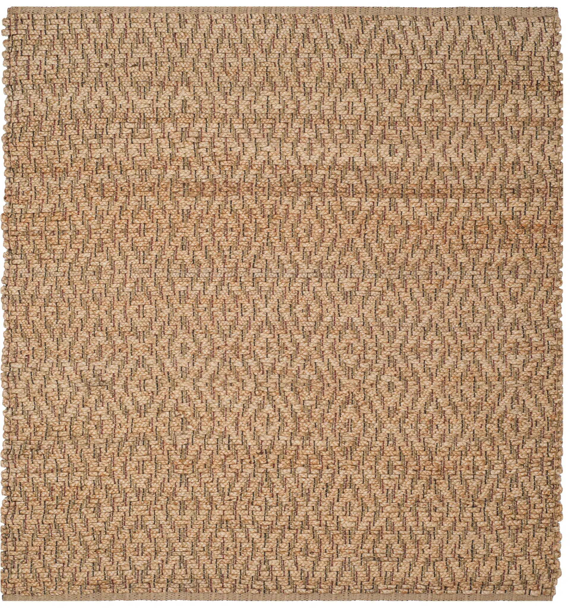Natural Fiber Micro Diamond Weave Hand-Woven Jute Rug