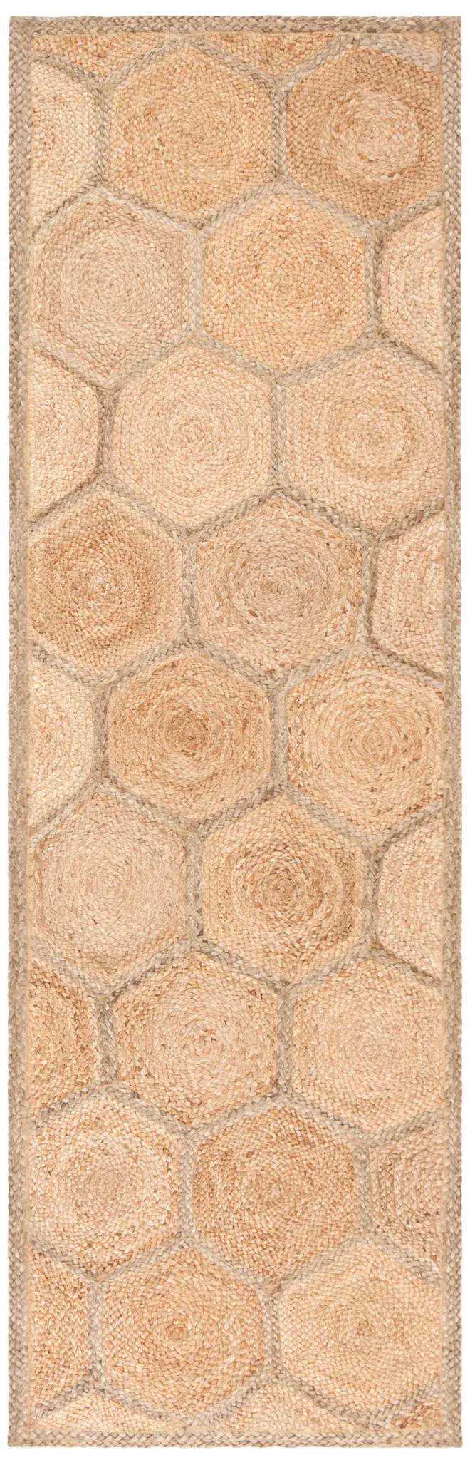 Natural Fiber Honeycomb Hand-Woven Jute Rug