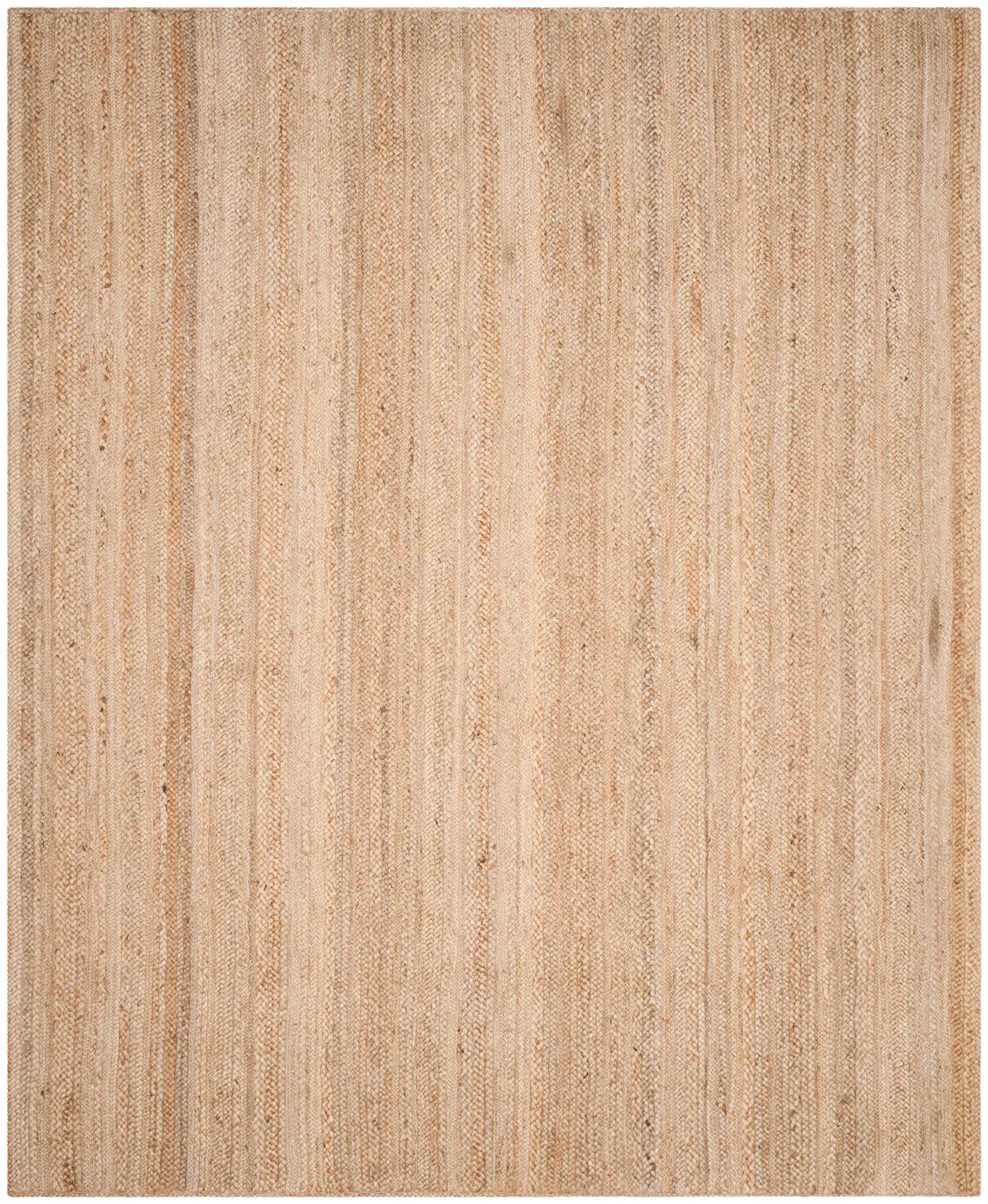 Natural Fiber Cancun Braided Stripe Hand-Woven Jute Rug