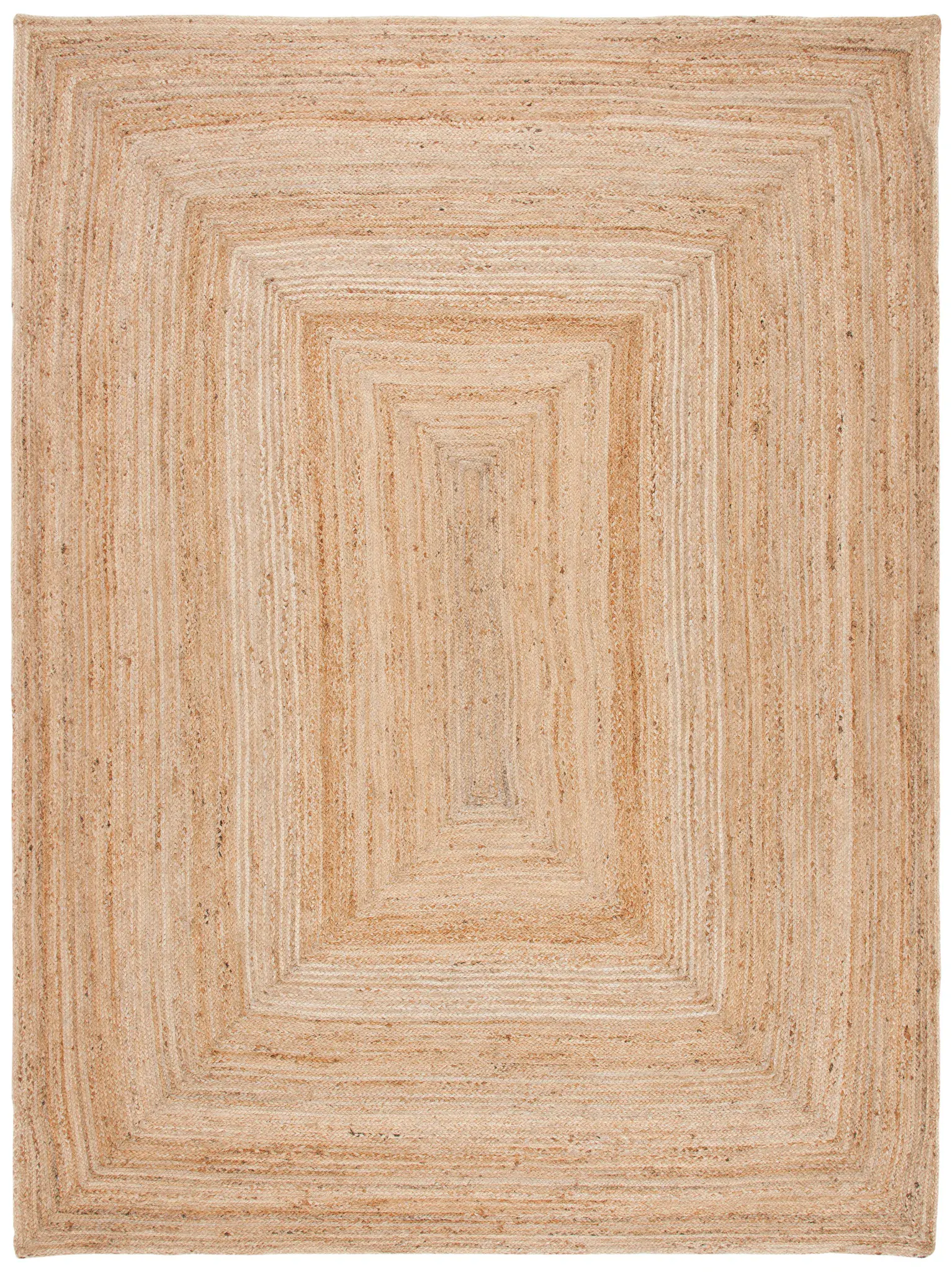 Natural Fiber Concentric Flatweave Jute Rug