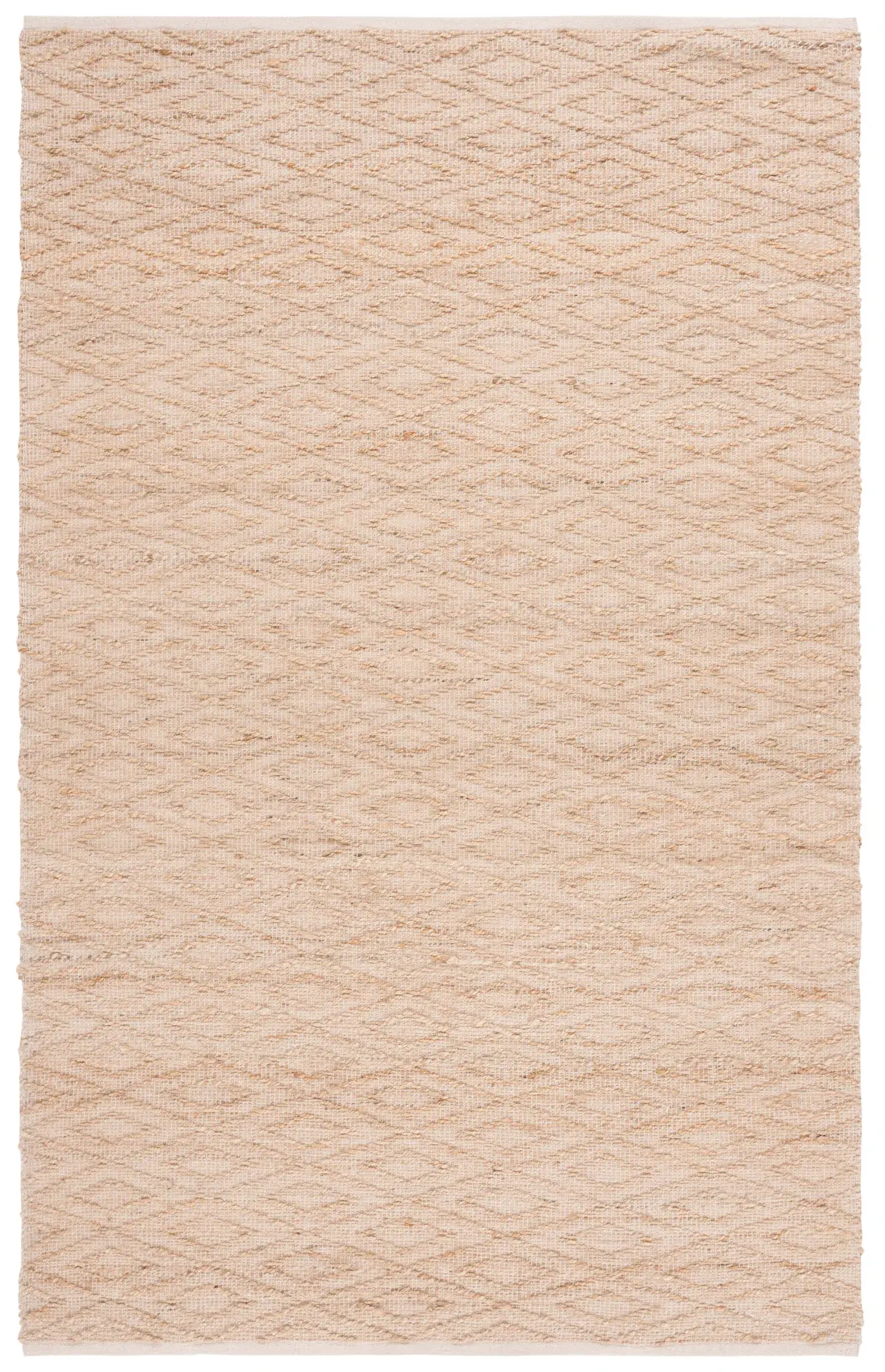 Natural Fiber Diamond Hand-Woven Rug