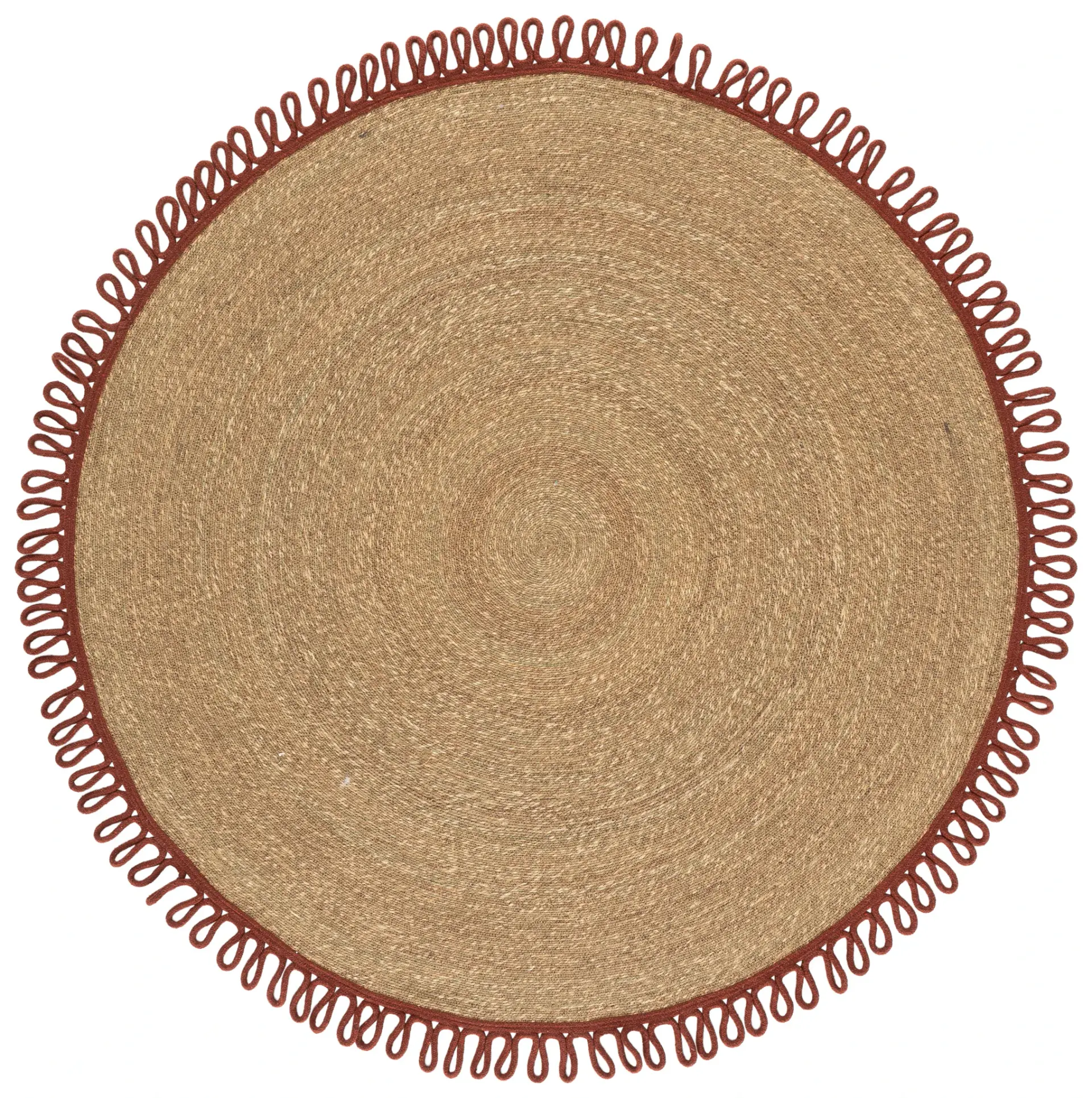 Natural Fiber Coastal Braided Seagrass Rug