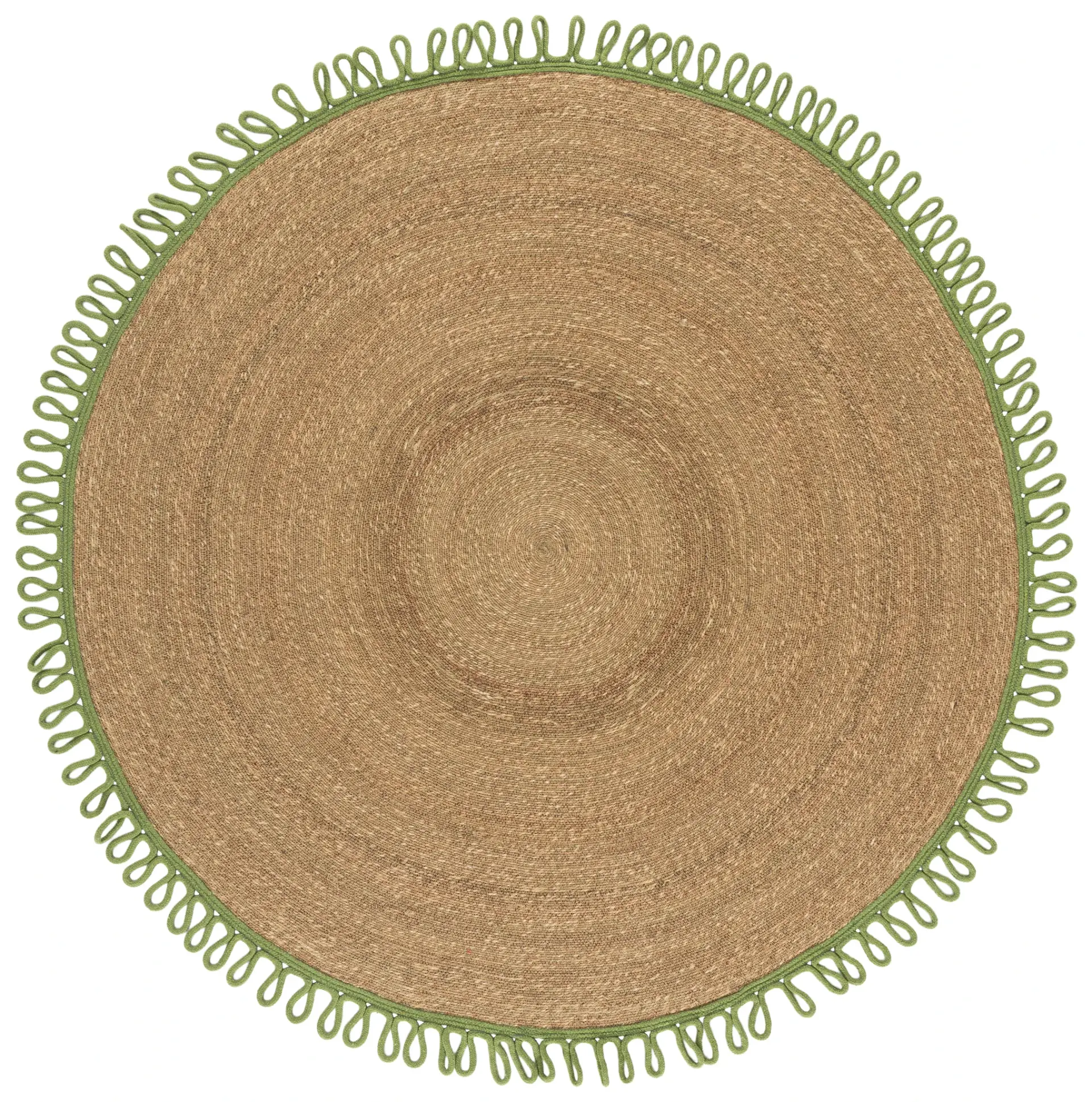 Natural Fiber Coastal Braided Seagrass Rug