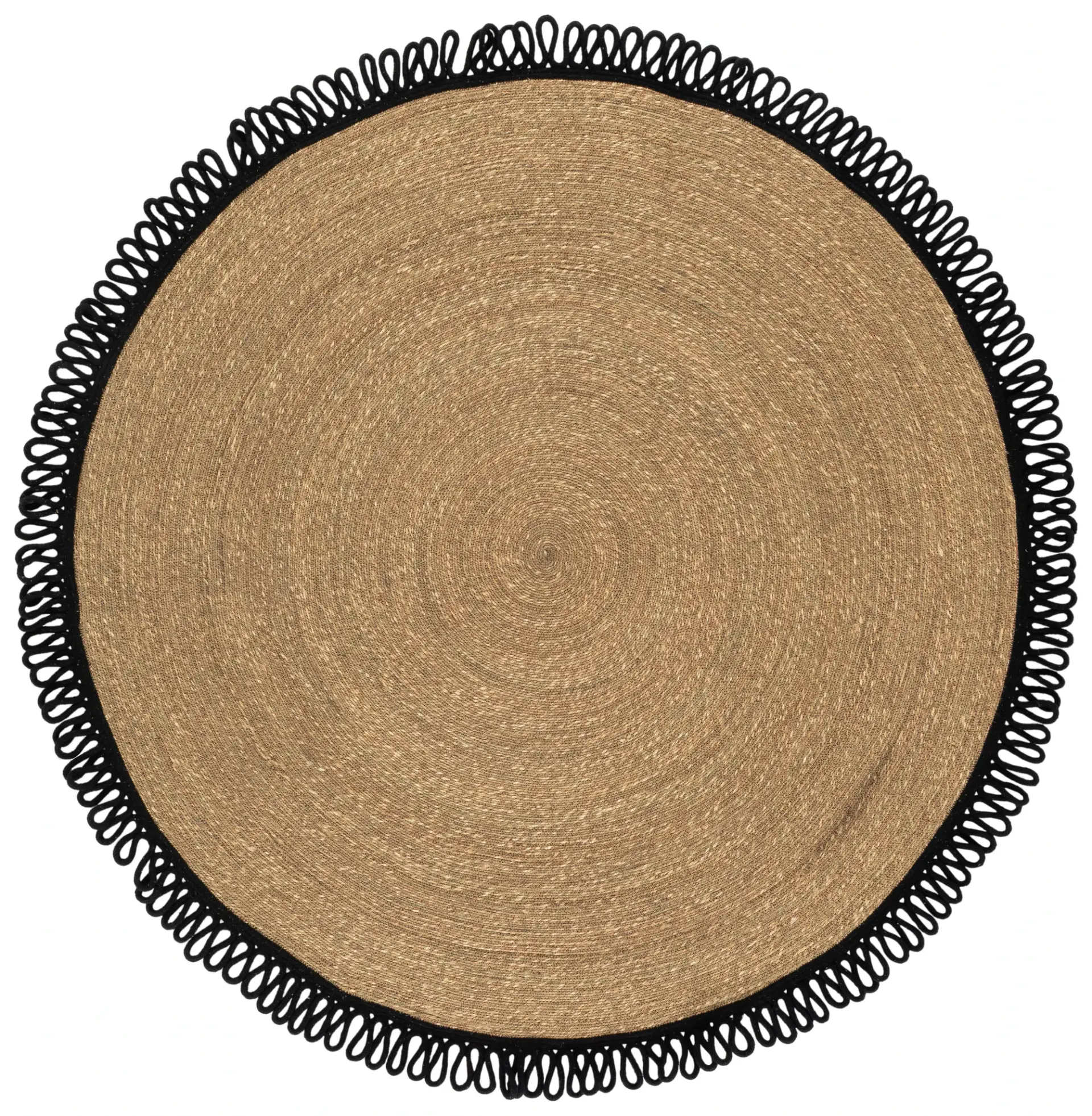 Natural Fiber Coastal Braided Seagrass Rug