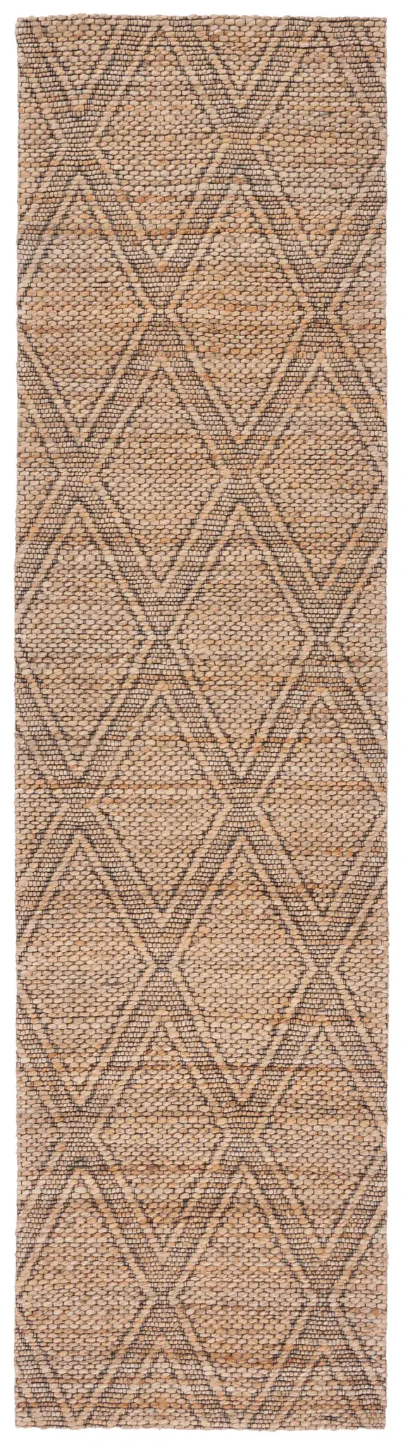 Natural Fiber Diamond Lattice Hand-Tufted Rug