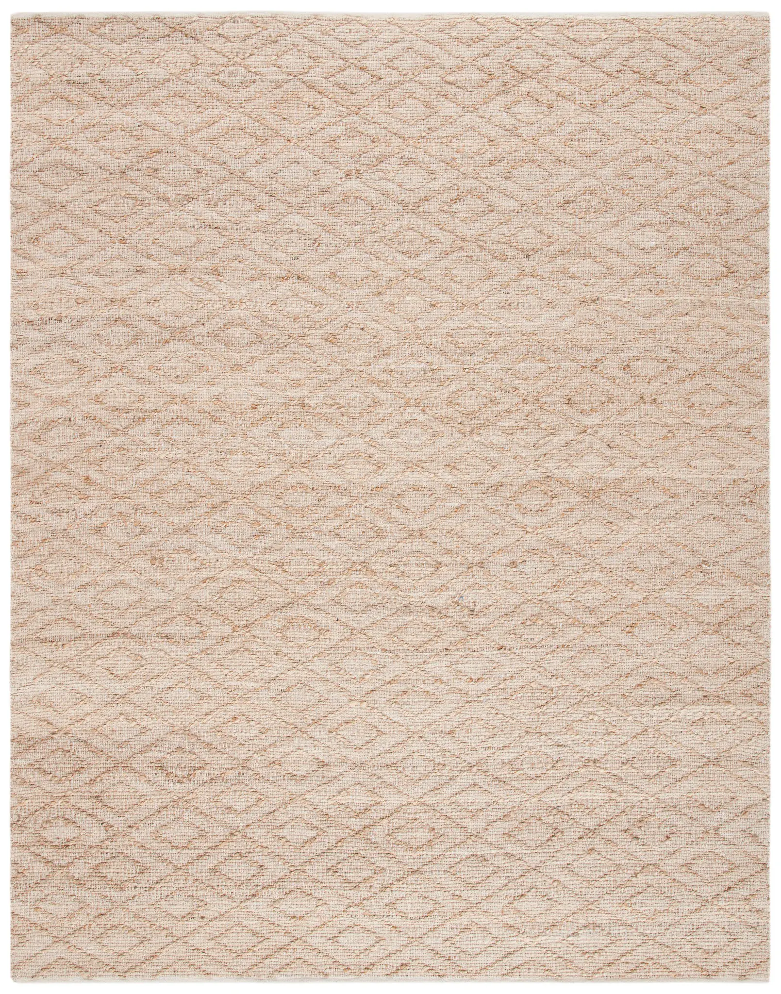 Natural Fiber Diamond Trellis Flatweave Rug