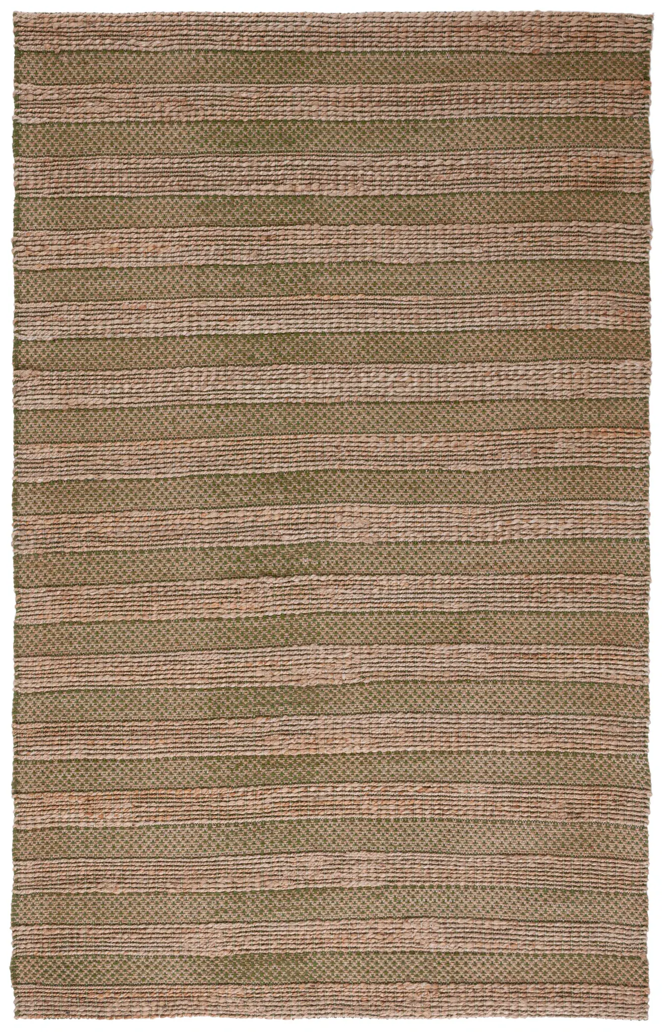 Natural Fiber Striped Flatweave Rug
