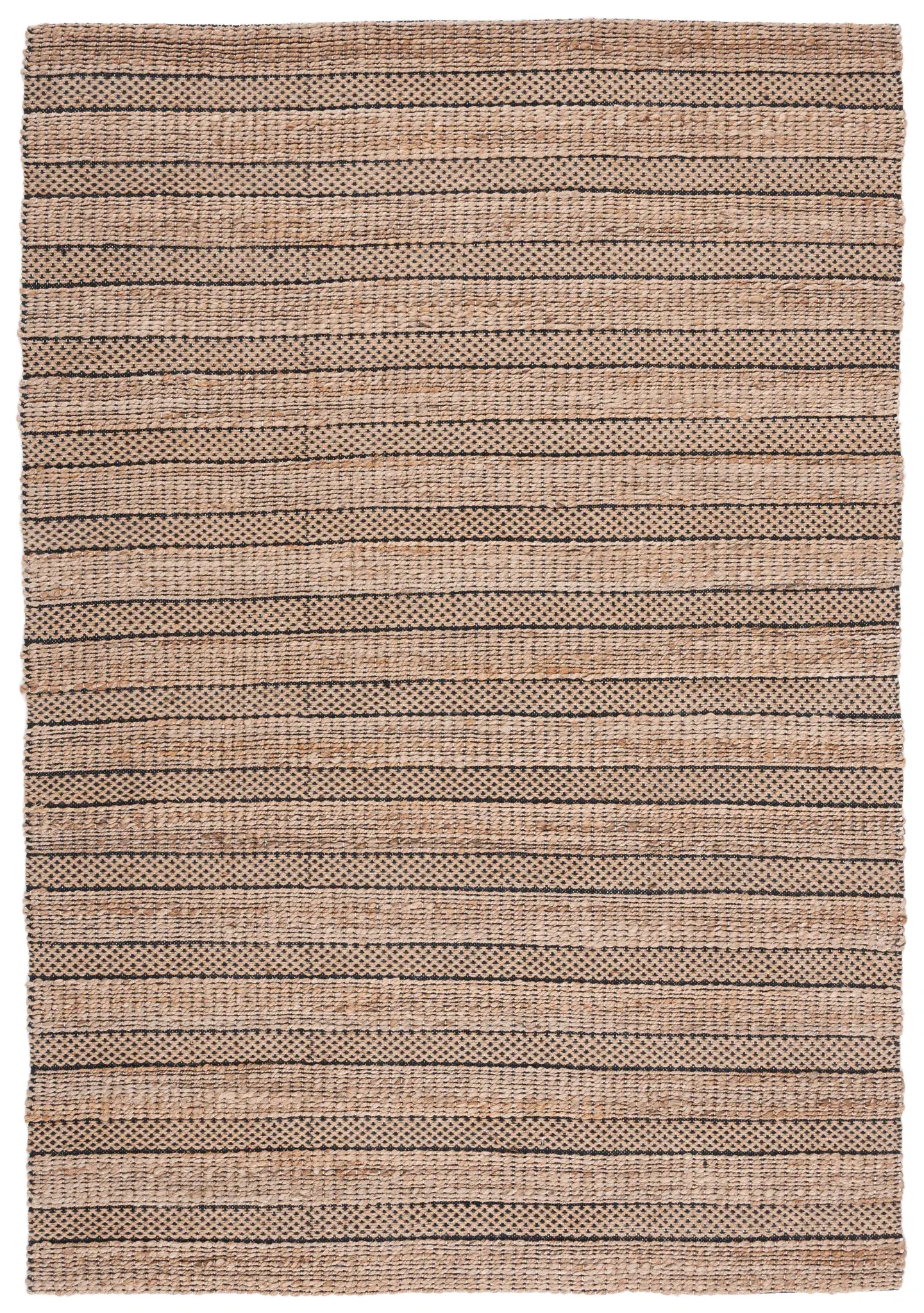 Natural Fiber Striped Flatweave Rug