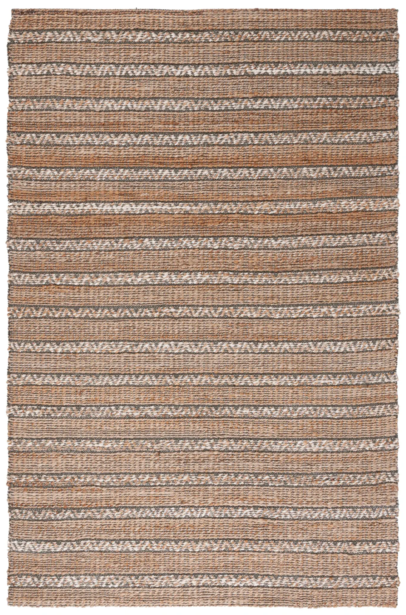 Natural Fiber Chevron Banded Flatweave Rug