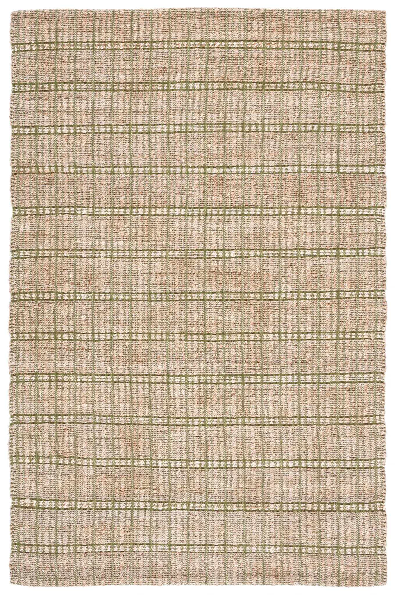 Natural Fiber Grid Stripe Flatweave Rug