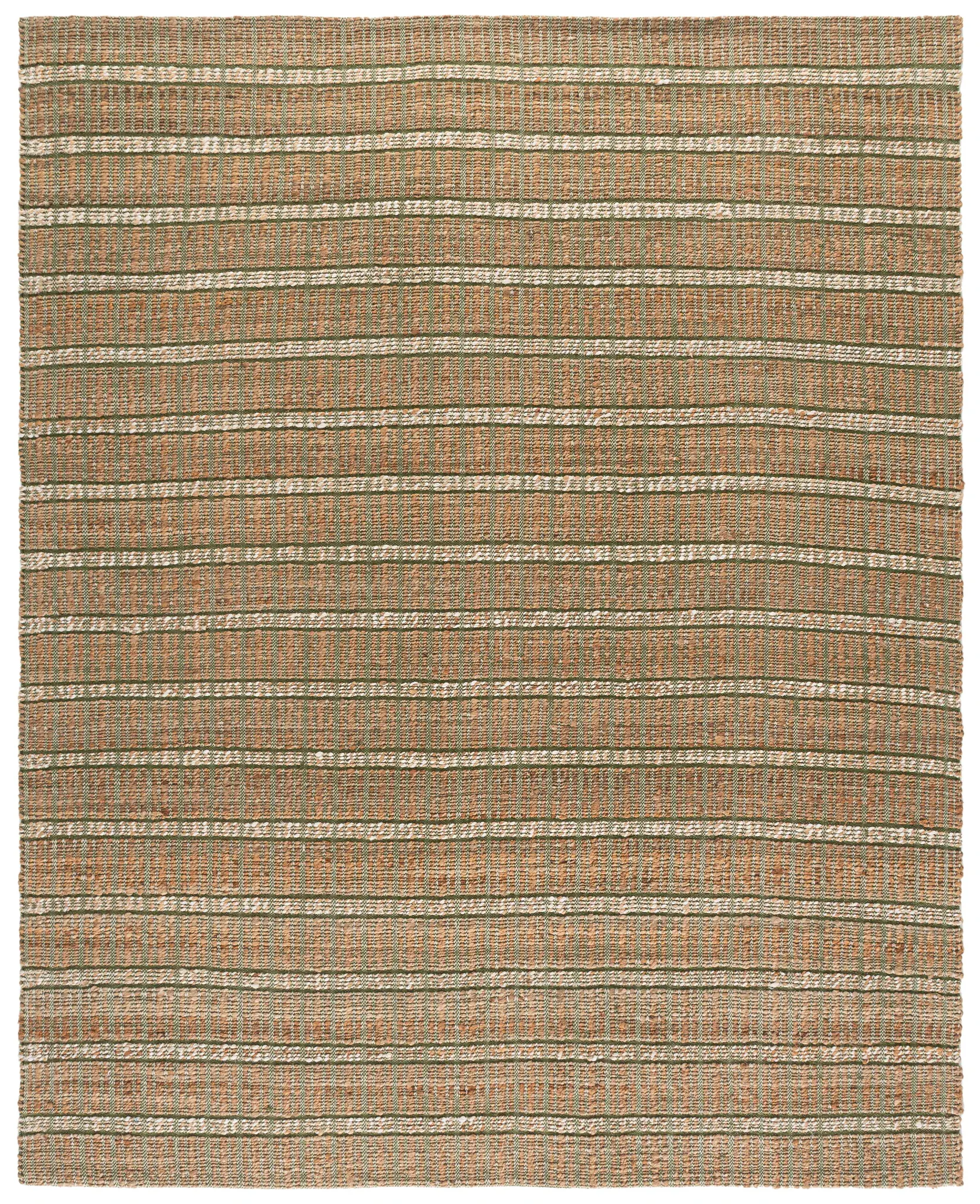 Natural Fiber Grid Stripe Flatweave Rug