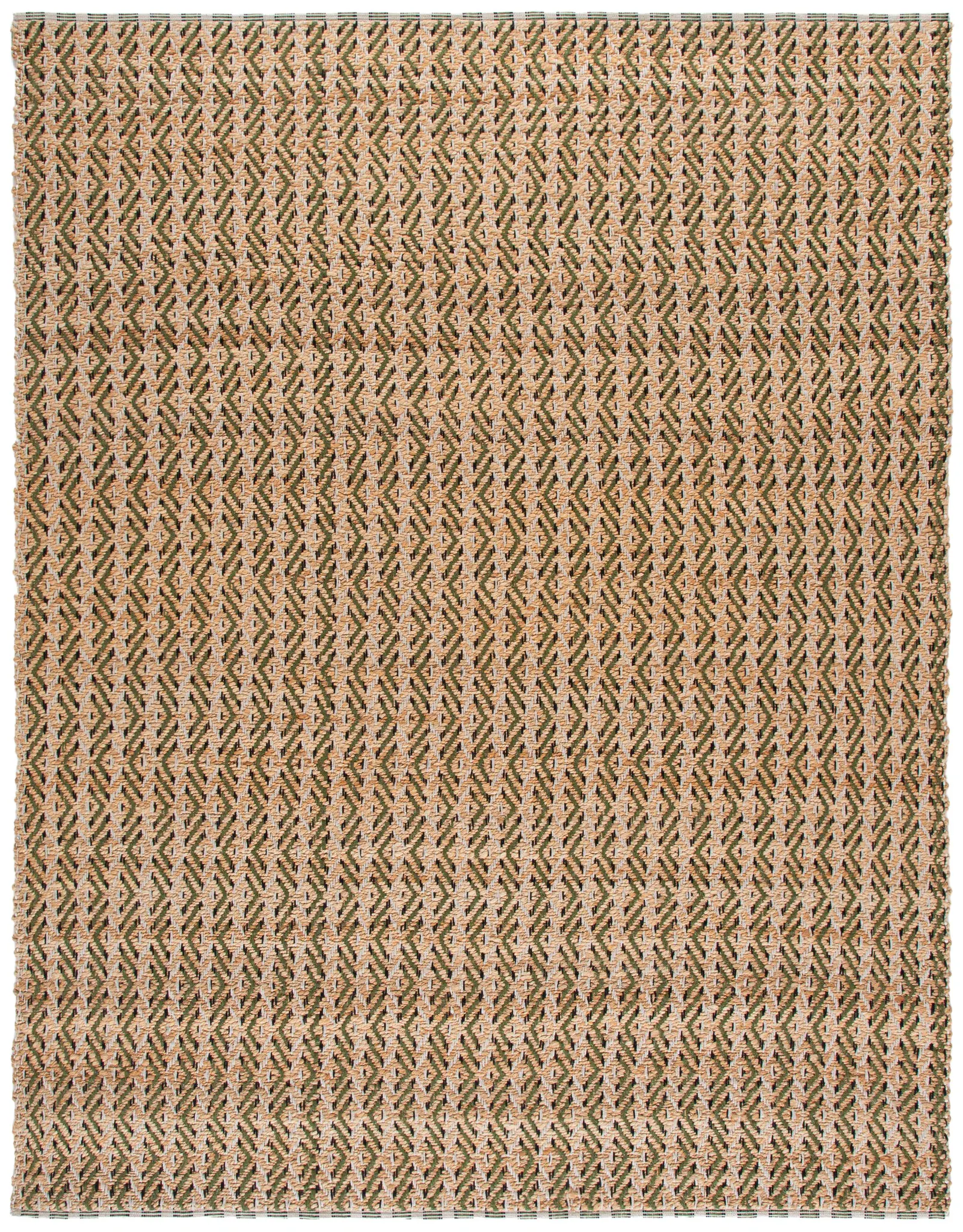 Natural Fiber Diamond Flatweave Jute Rug