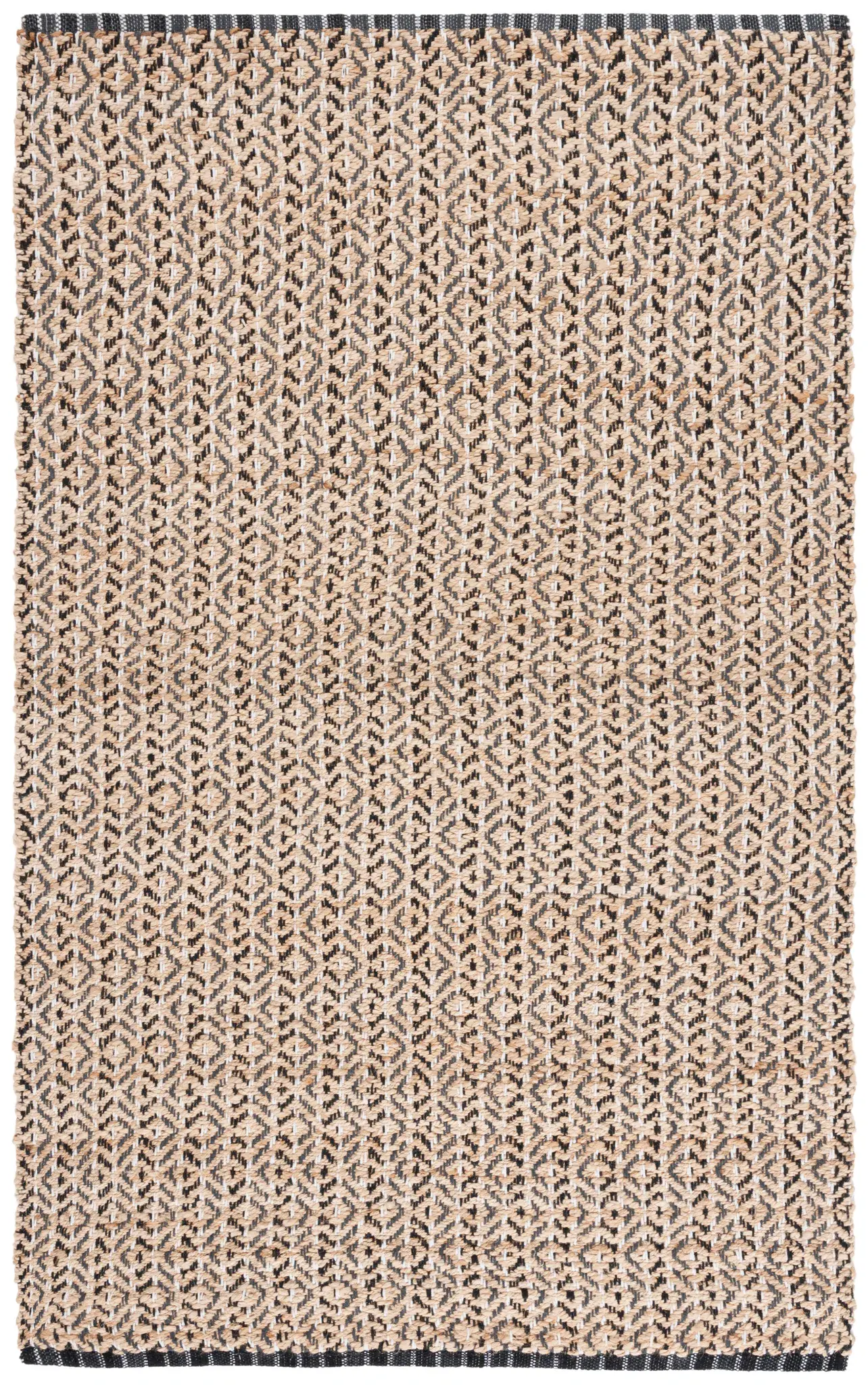 Natural Fiber Diamond Flatweave Jute Rug