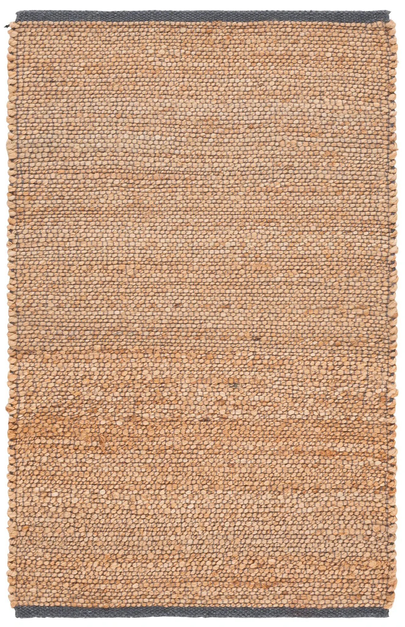 Natural Fiber Ribbed Modern Rug