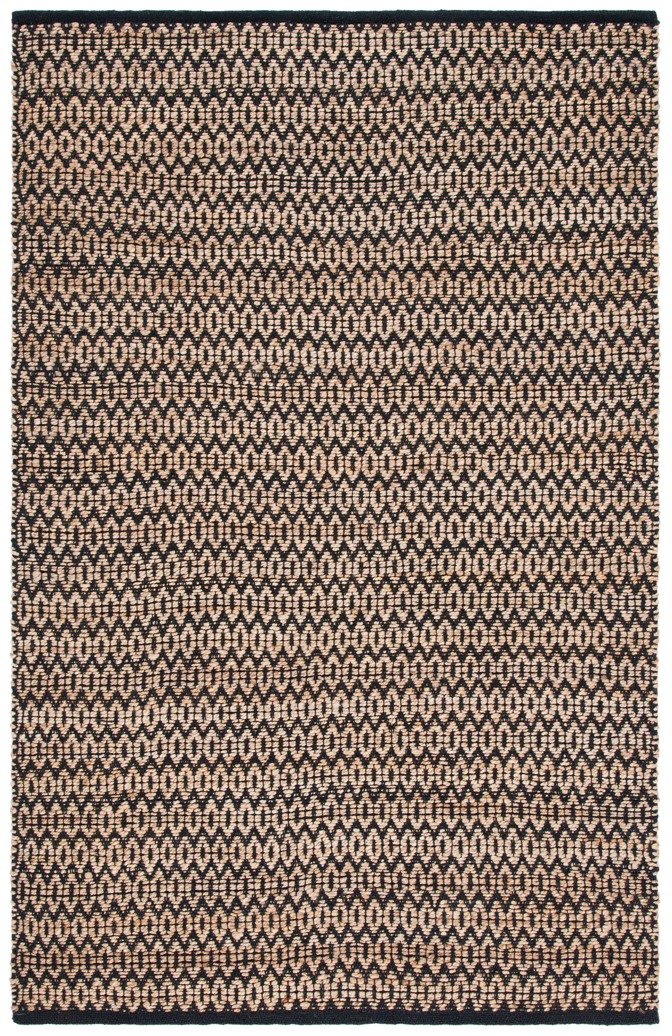 Natural Fiber Diamond Grid Rug