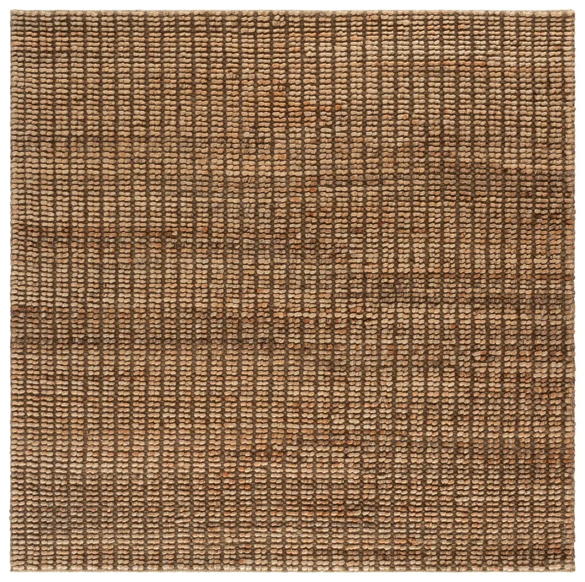 Natural Fiber Ribbed Striped Hand-Woven Jute Rug