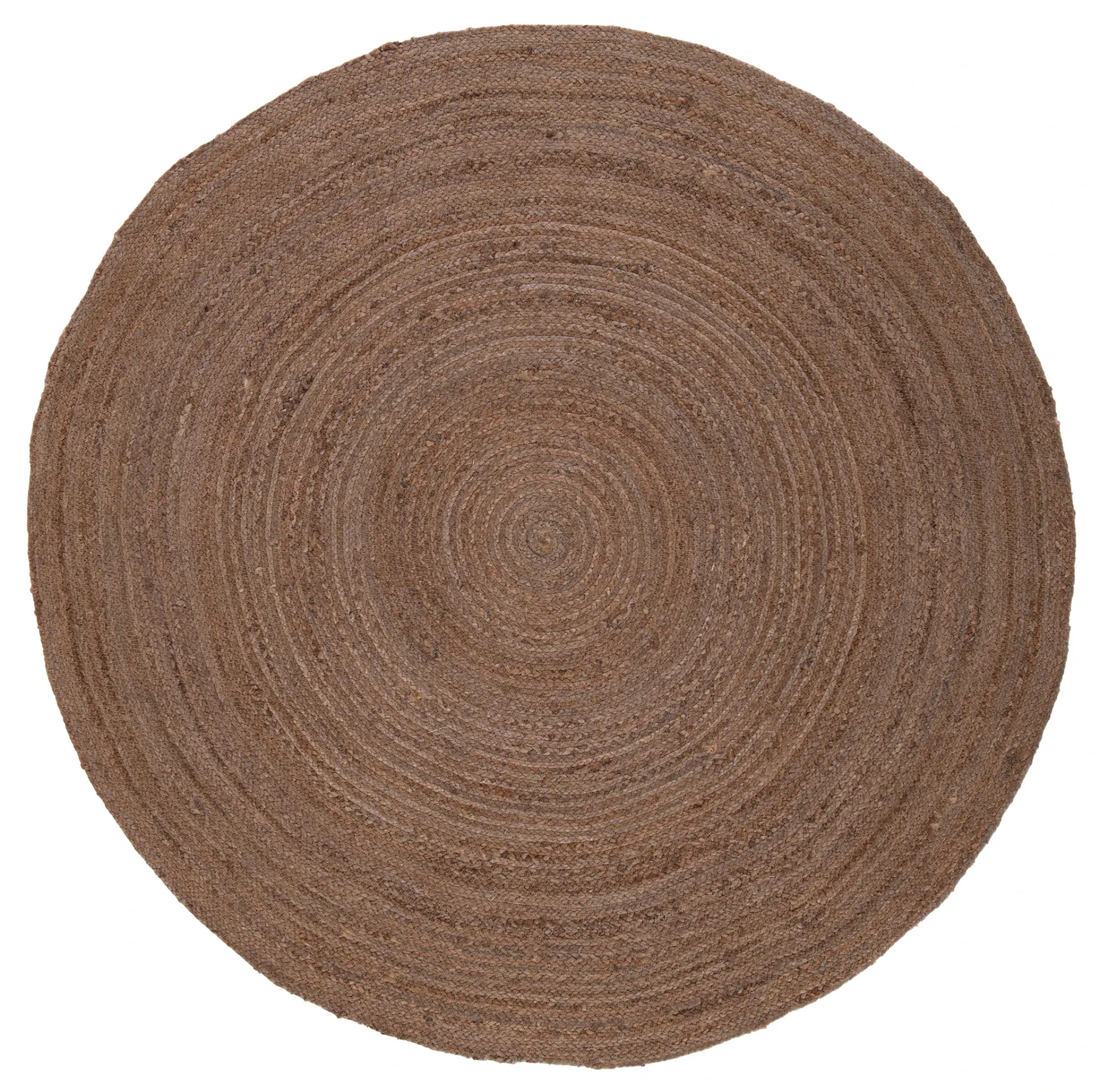 Natural Fiber Braided Round Hand-Woven Jute Rug