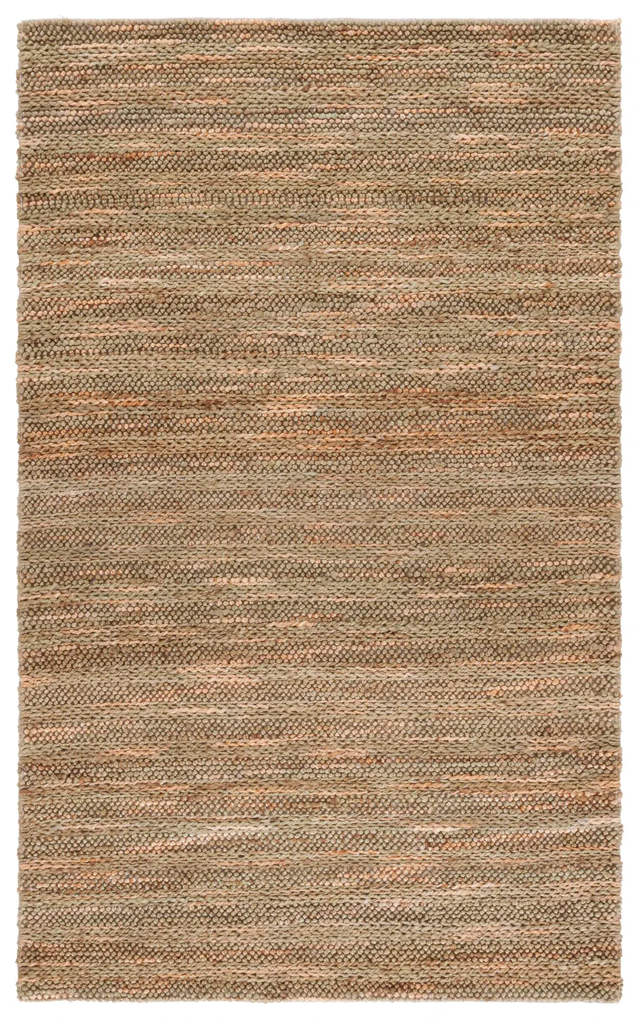 Natural Fiber Couture Ribbed Stripe Hand-Loomed Jute Rug