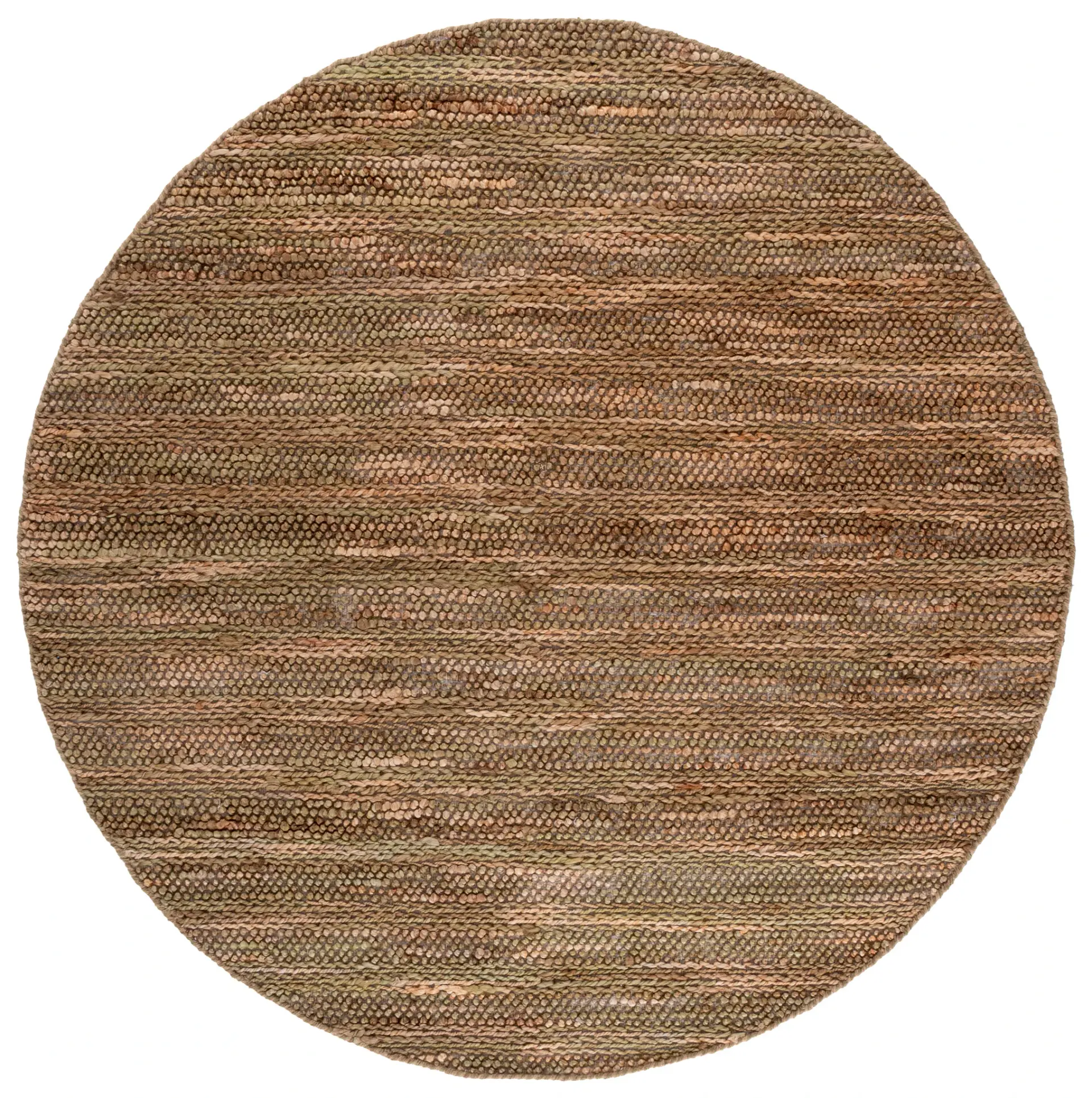Natural Fiber Couture Ribbed Stripe Hand-Loomed Jute Rug