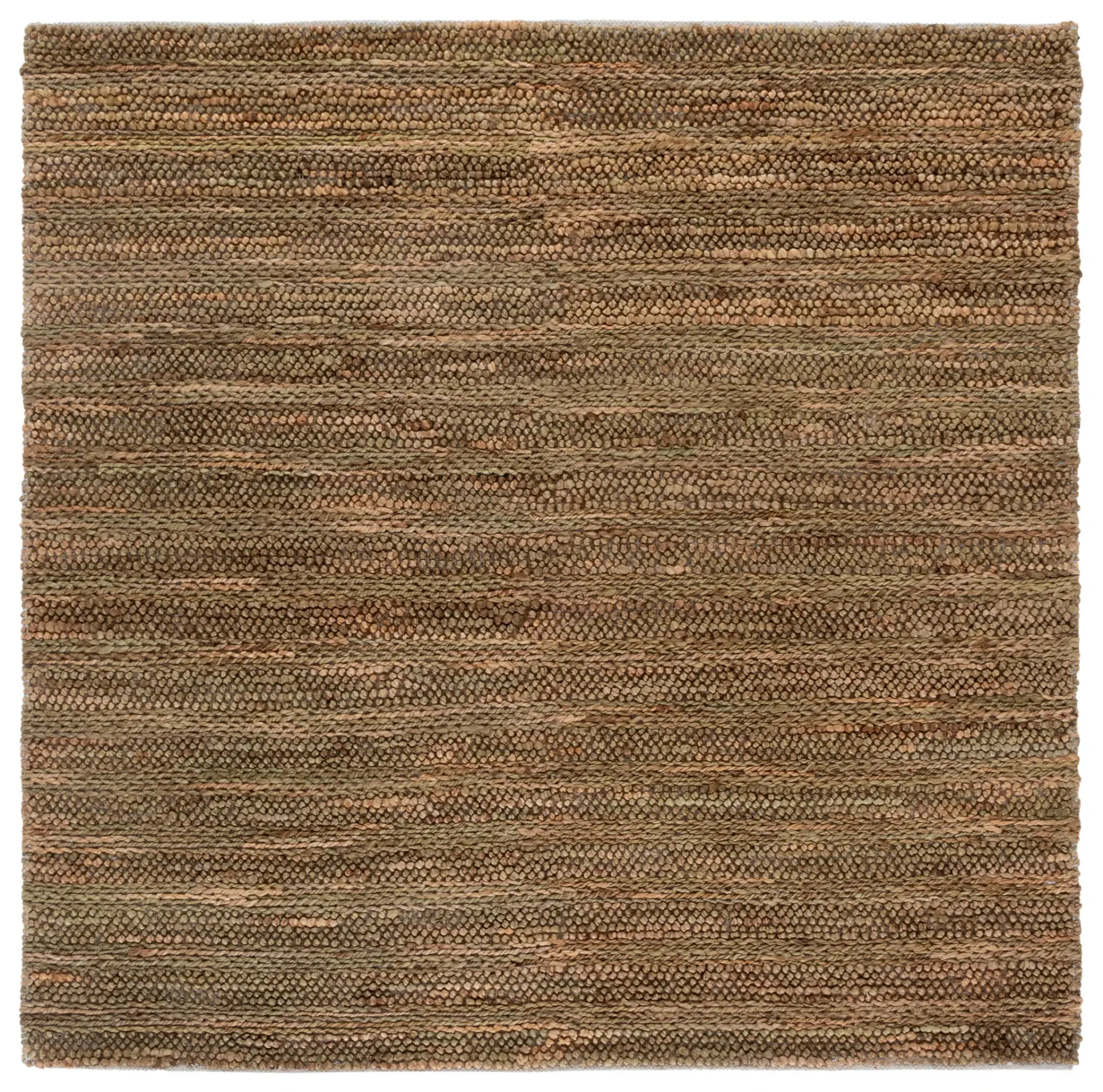 Natural Fiber Couture Ribbed Stripe Hand-Loomed Jute Rug