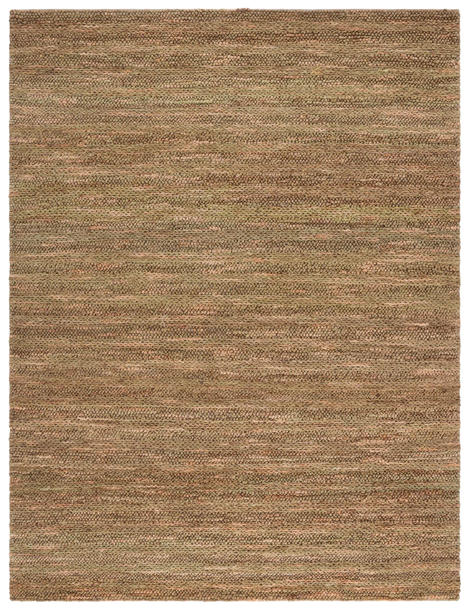 Natural Fiber Couture Ribbed Stripe Hand-Loomed Jute Rug