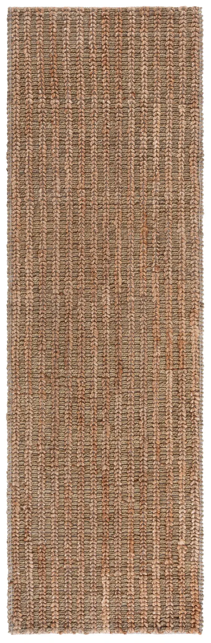 Natural Fiber Couture Striped Jute Hand-Loomed Rug