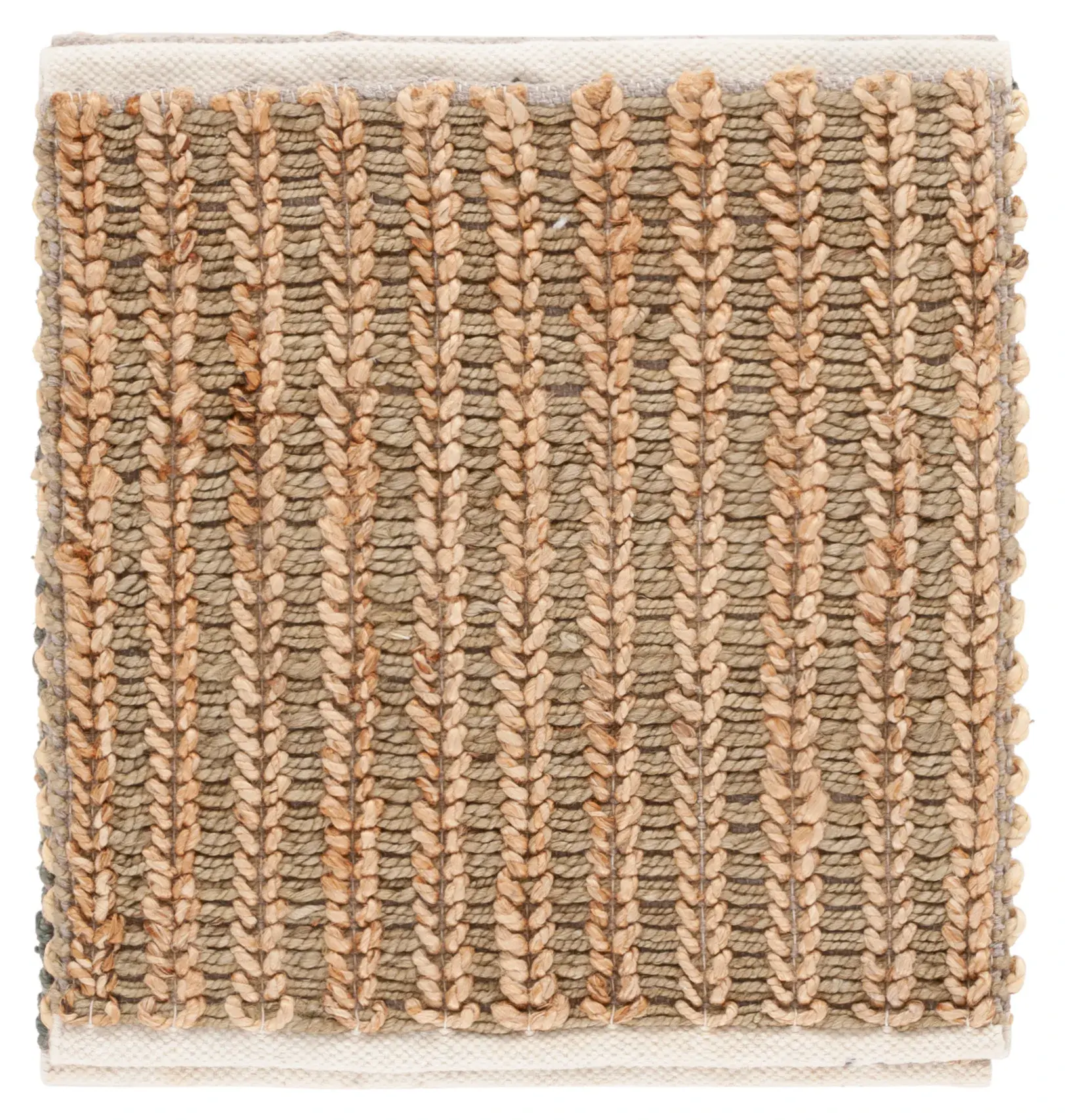 Natural Fiber Couture Striped Jute Hand-Loomed Rug