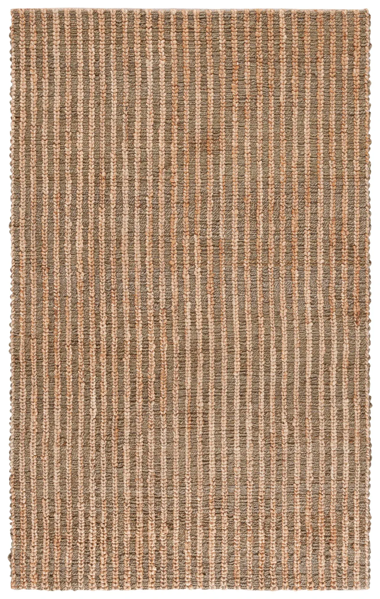 Natural Fiber Couture Striped Jute Hand-Loomed Rug