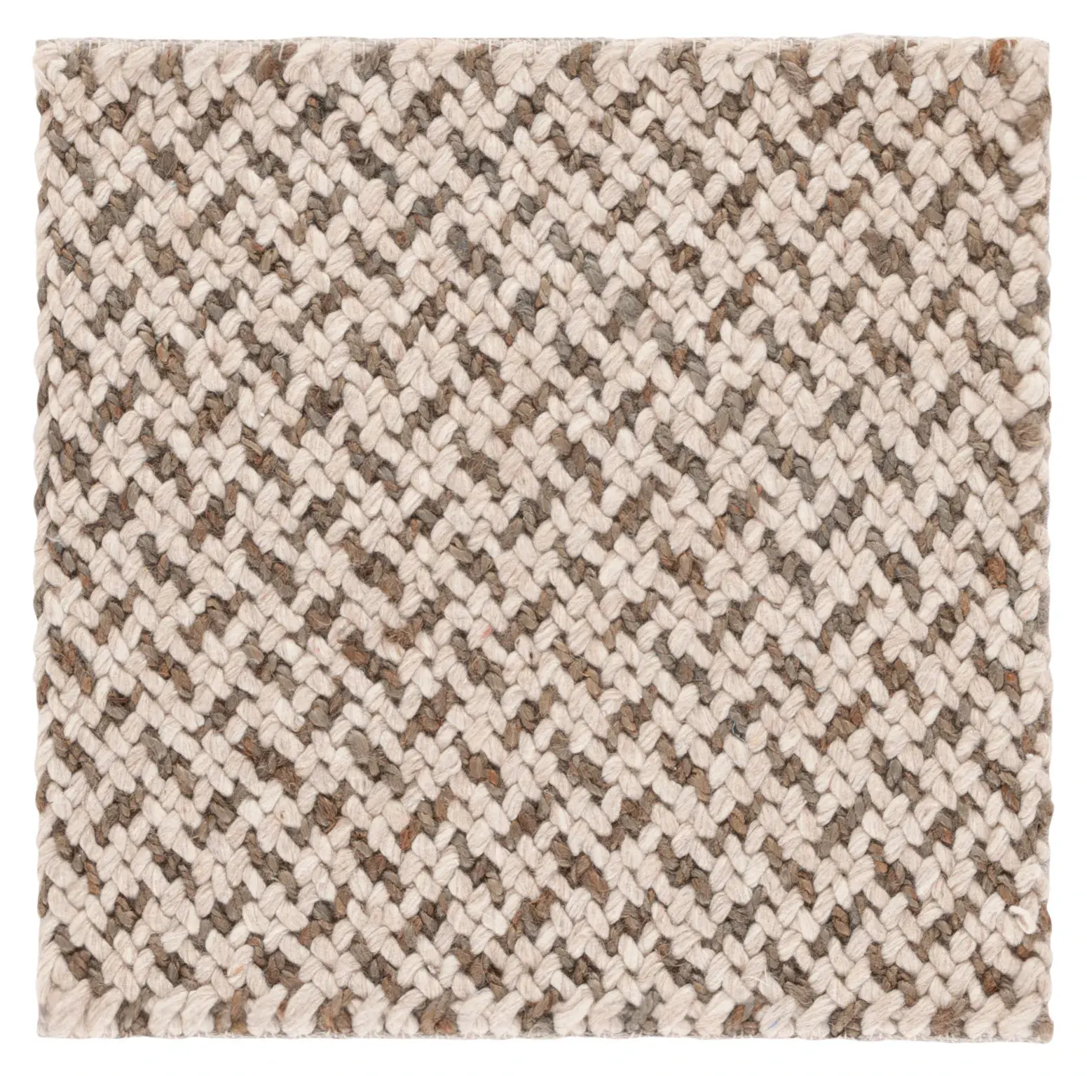 Natural Fiber Couture Basketweave Hand-Loomed Rug