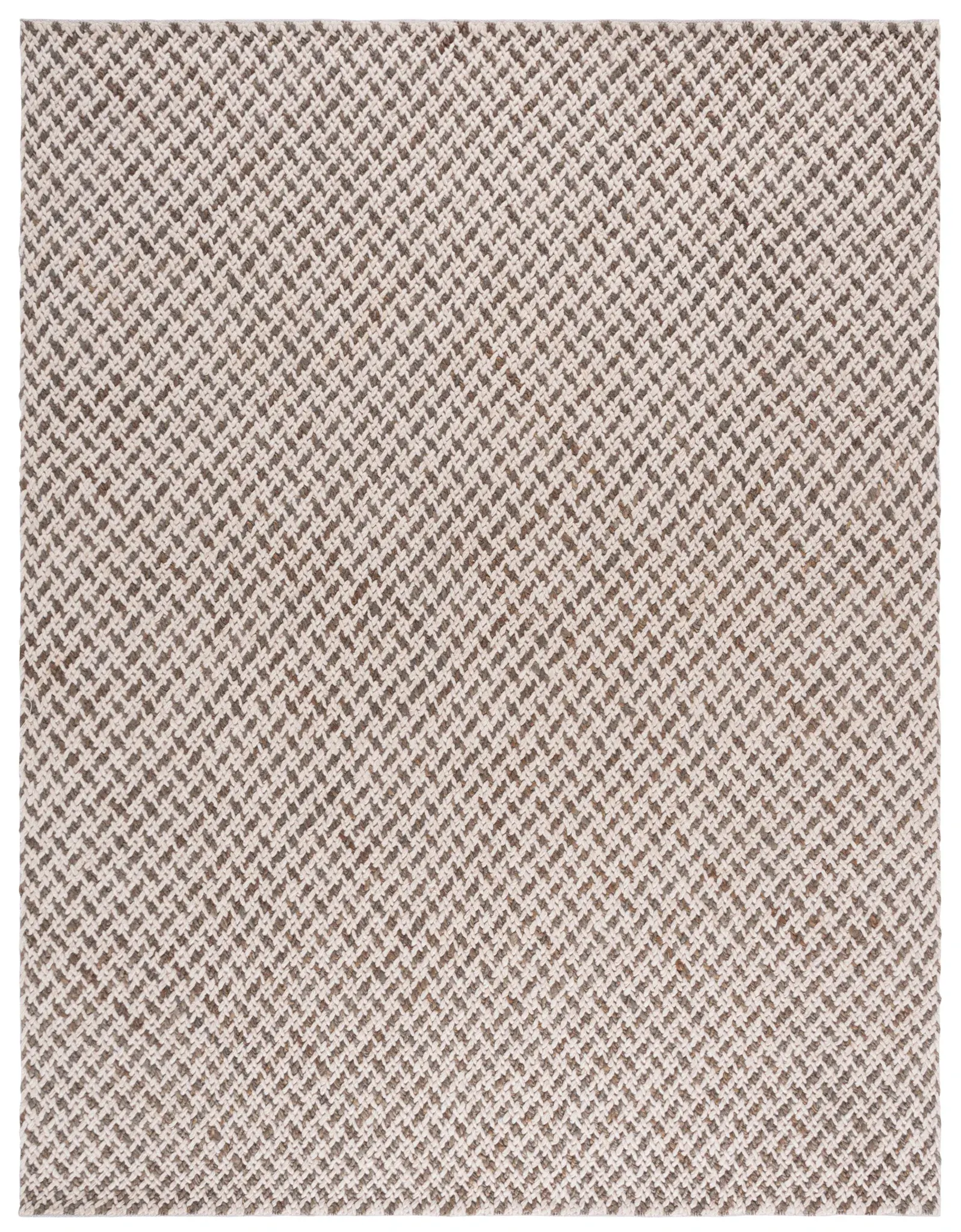 Natural Fiber Couture Basketweave Hand-Loomed Rug