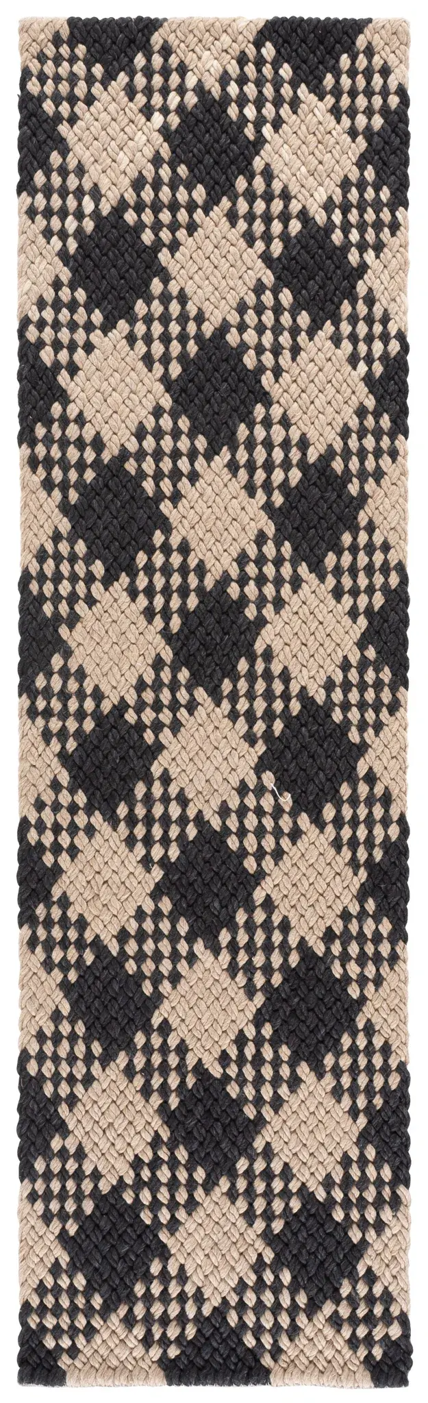 Natural Fiber Couture Plaid Hand-Woven Rug