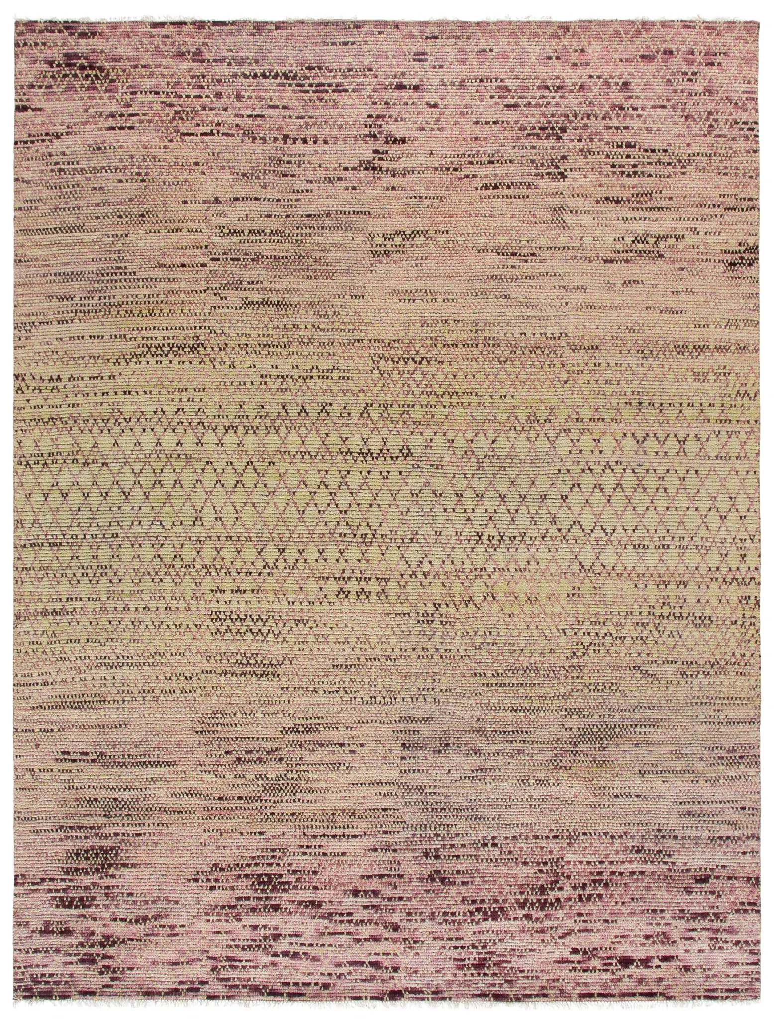 Nomad Diamond Lattice Hand-Knotted Wool Rug