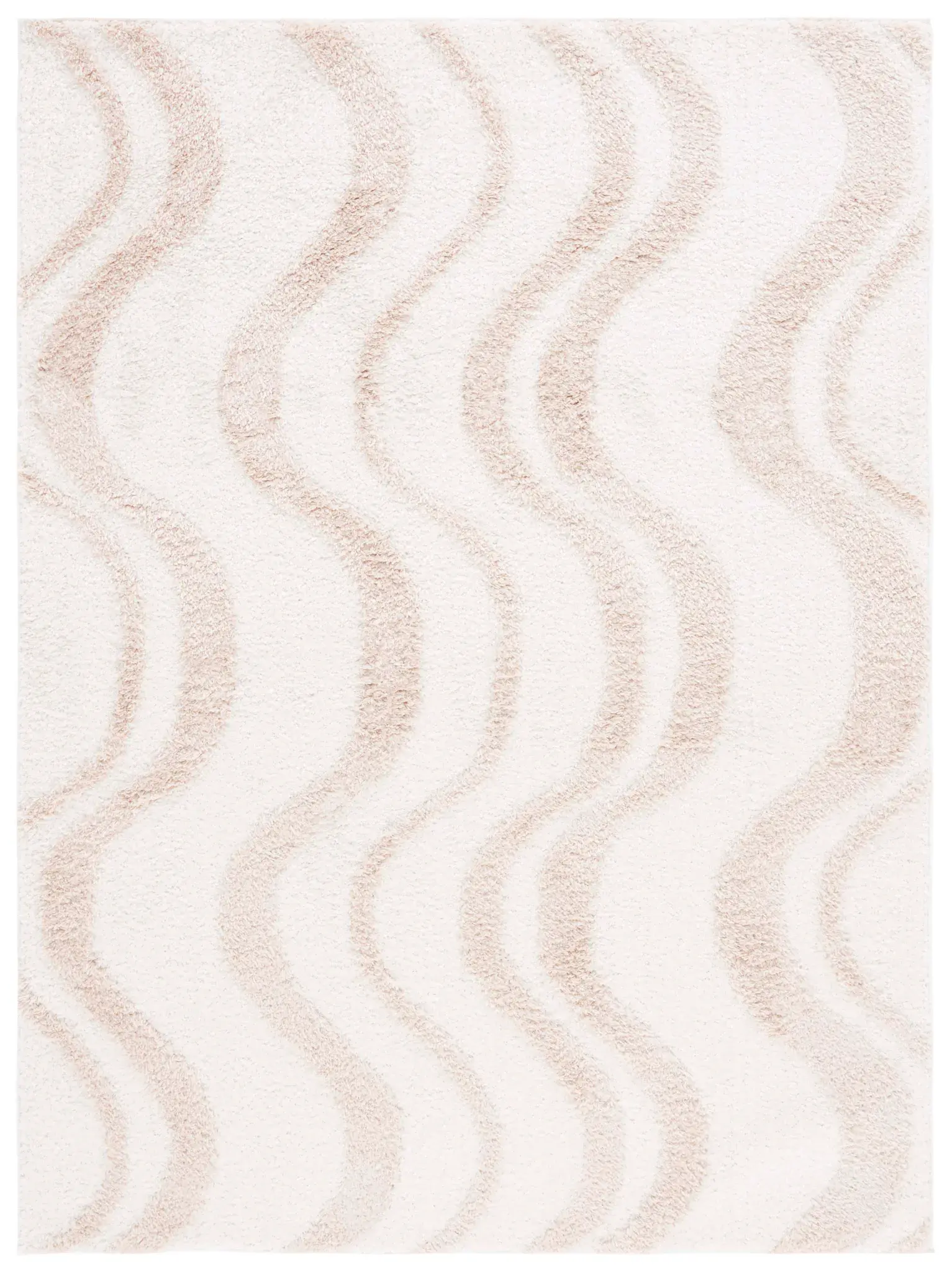 Norway Wavy Stripe Shag Rug