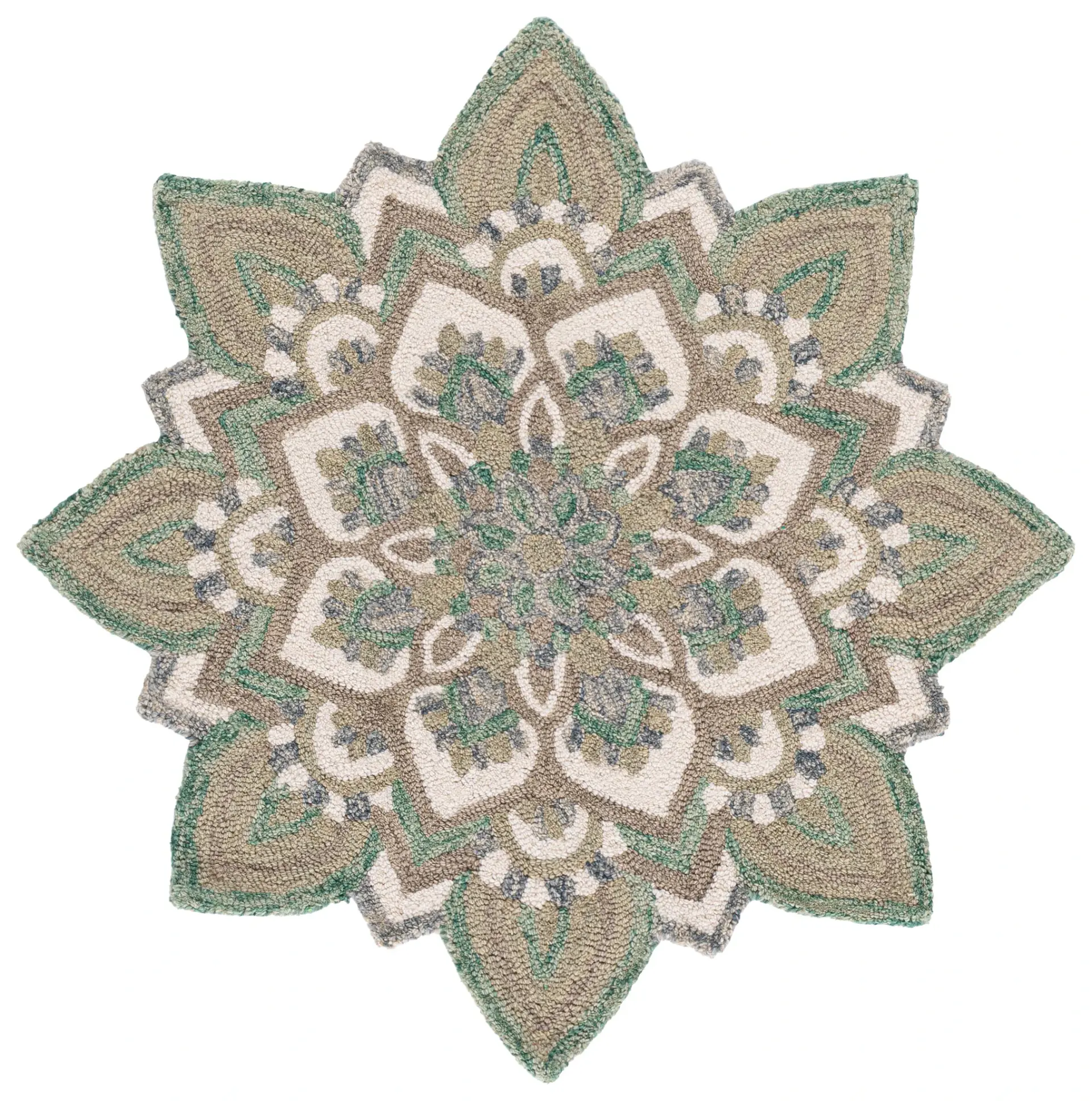 Novelty Mandala Hand-Tufted Wool Rug