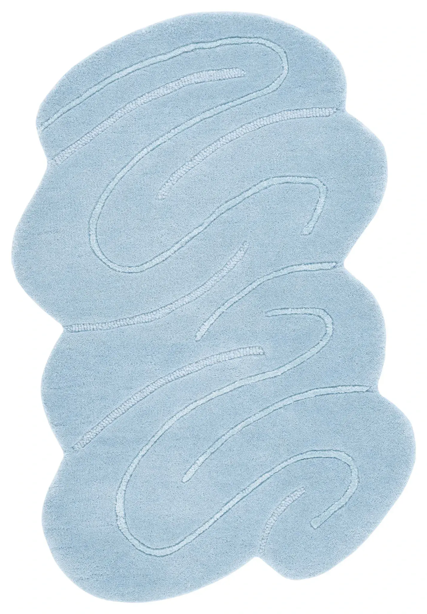 Novelty Meandering Line Hand-Tufted Rug