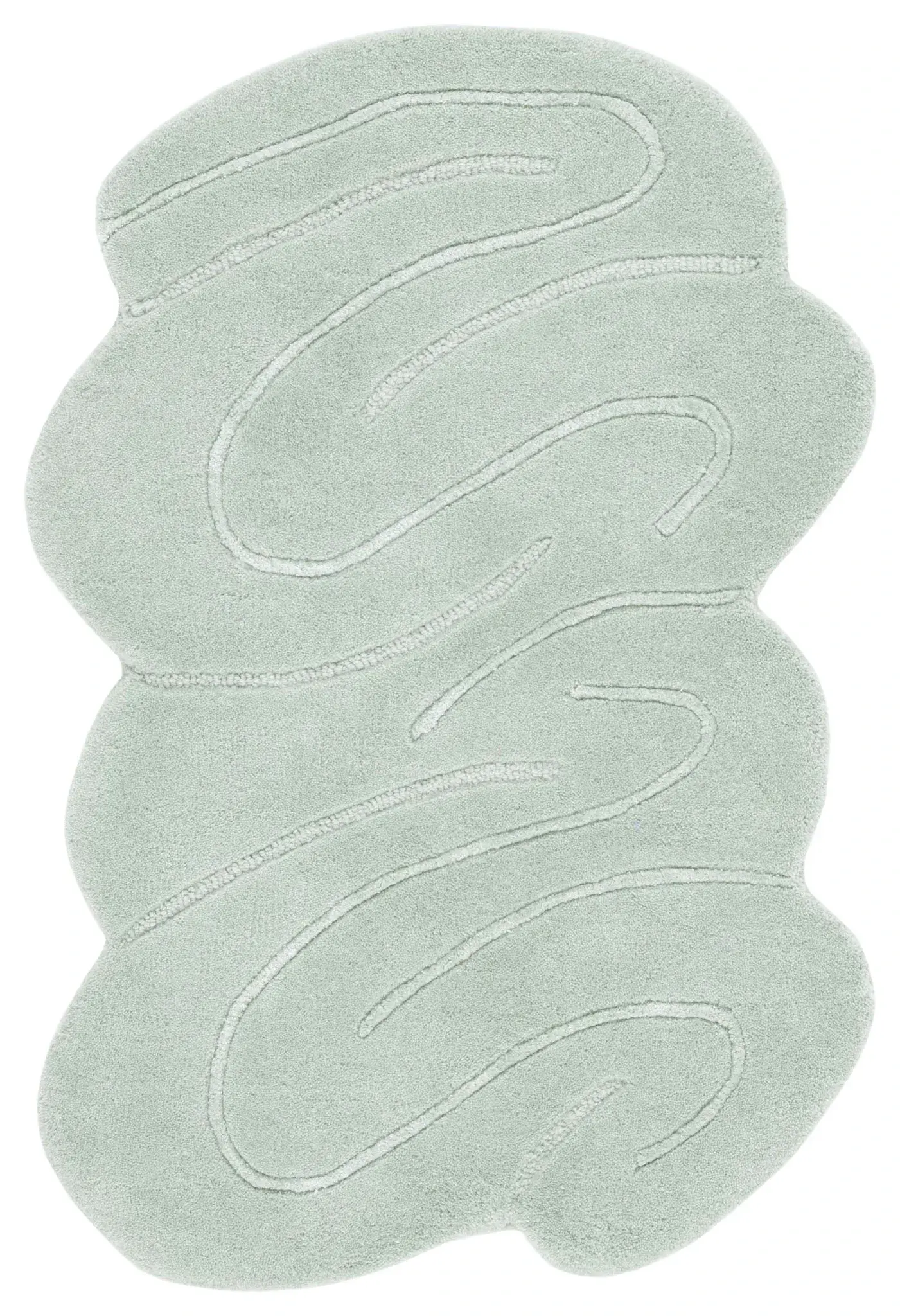 Novelty Meandering Line Hand-Tufted Rug