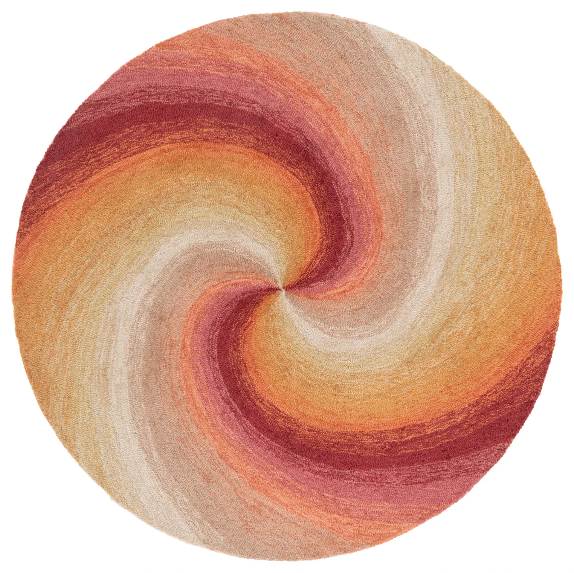 Novelty Swirl Hand-Tufted Wool Rug