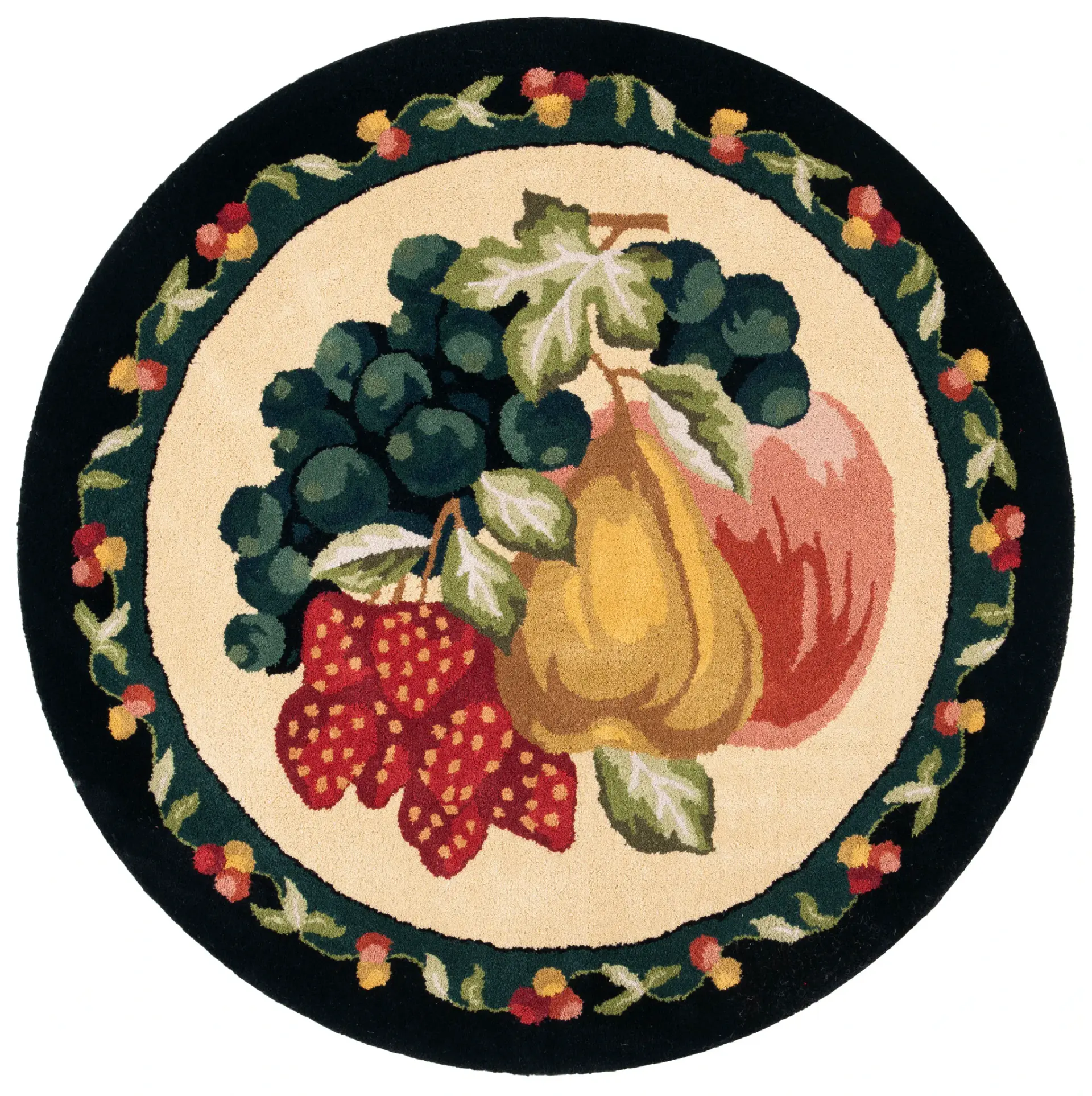 Novelty Orchard Fruit Hand-Tufted Wool Rug